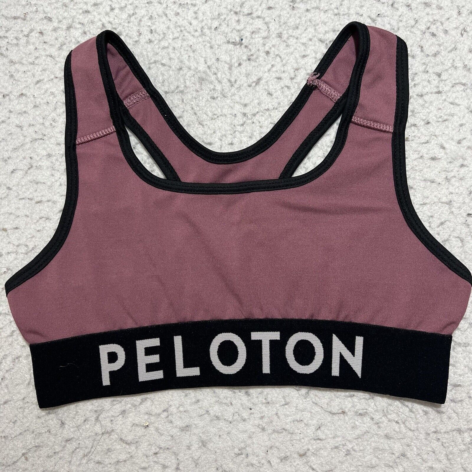 Other Peloton Racerback Sports Bra Mauve Stretch Logo Sportswear Size ONE SIZE - 1 Thumbnail