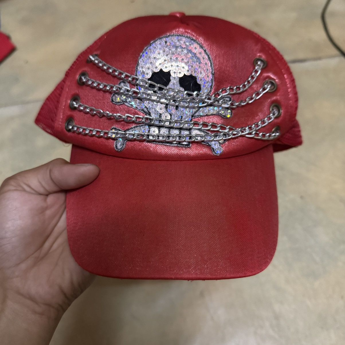 Japanese Brand Skull Skeleton Trucker Cap Size ONE SIZE - 11 Thumbnail