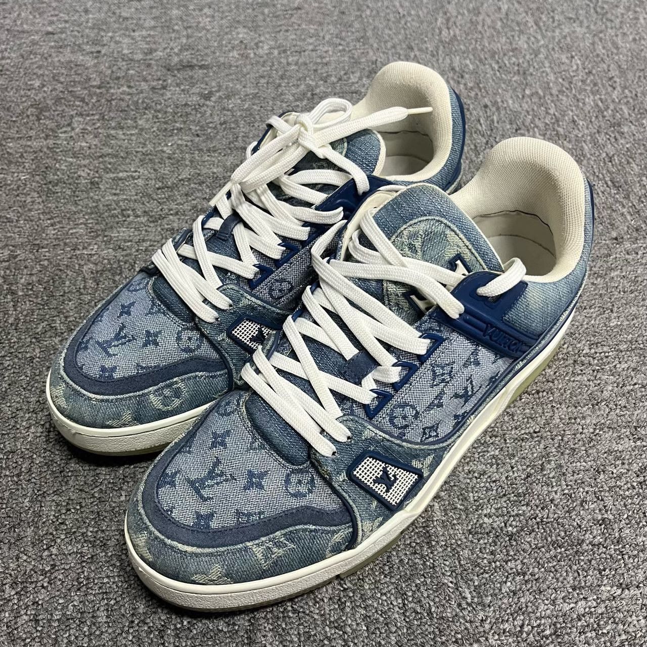 Louis Vuitton Louis Vuitton Trainer Denim Low-Top Sneakers Size US 6 / EU 39 - 1 Thumbnail