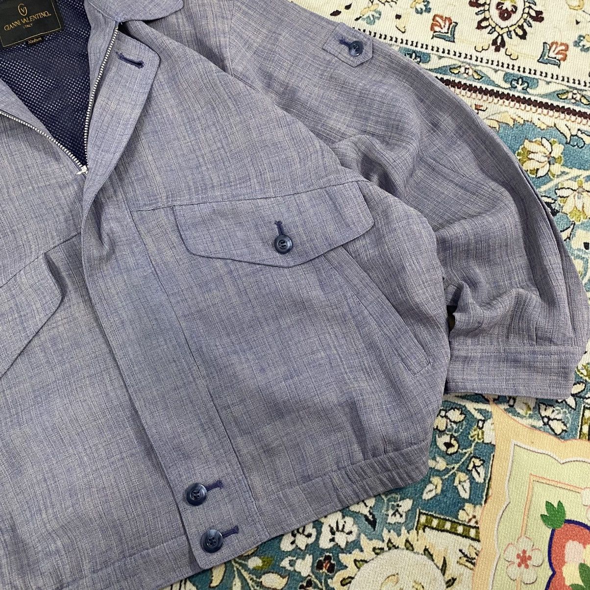 Gianni Valentino × Vintage Gianni Valentino Italy Flight Casual Jacket Size US M / EU 48-50 / 2 - 6 Thumbnail