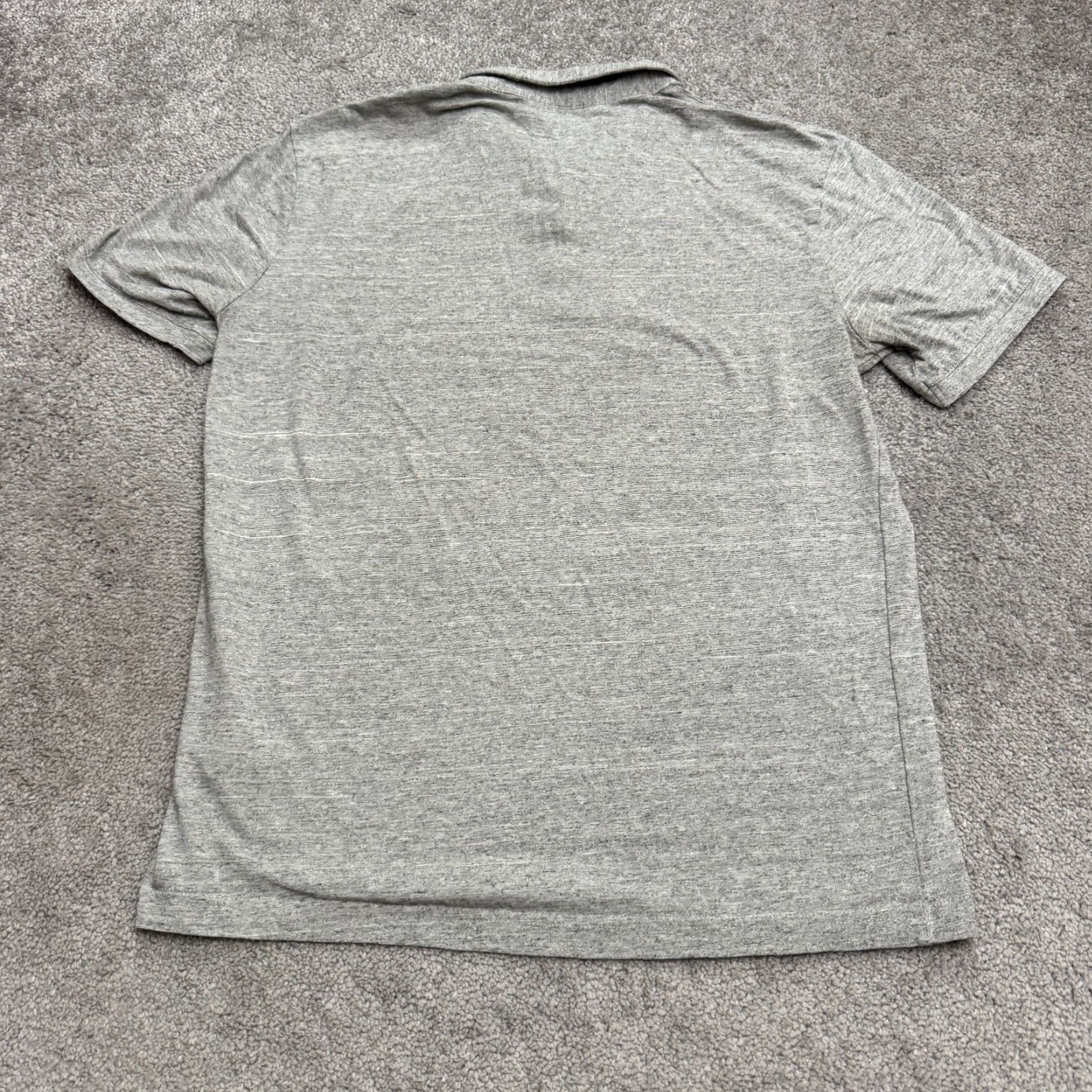 H&M H&M Slim Fit Polo Shirt Men's Medium Heather Gray Short Sleeve Cotton Casual Outdoor Sports Size US M / EU 48-50 / 2 - 2 Thumbnail