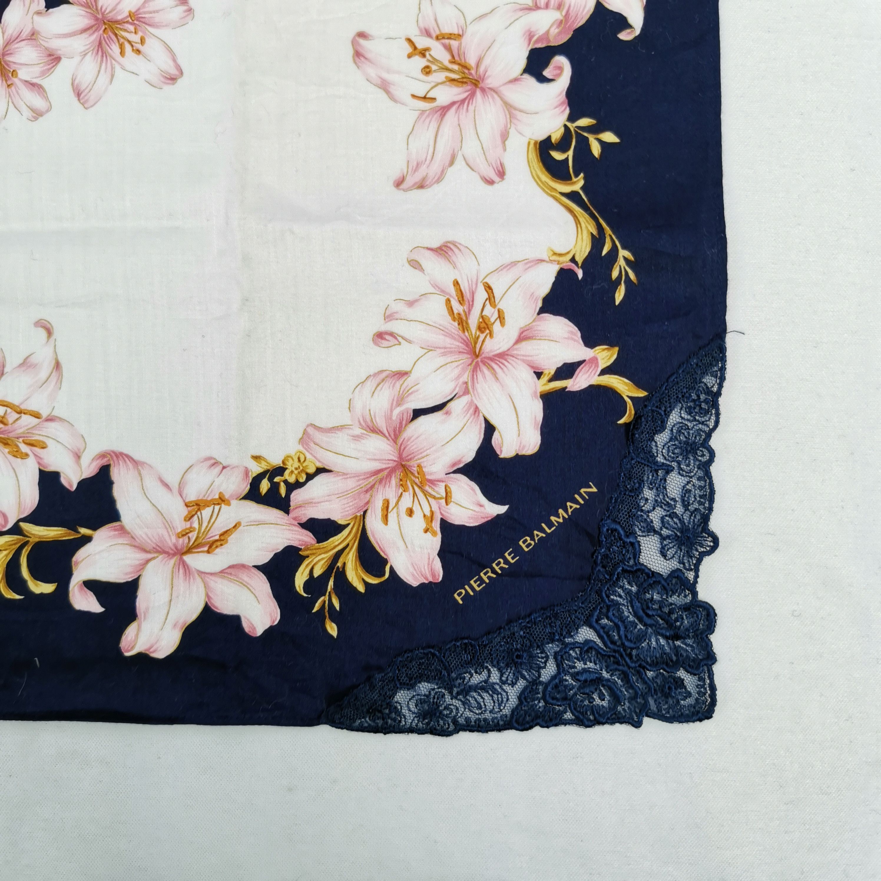 Japanese Brand Vintage Pierre Balmain Handkerchief Neckerchief Bandana Size ONE SIZE - 2 Thumbnail