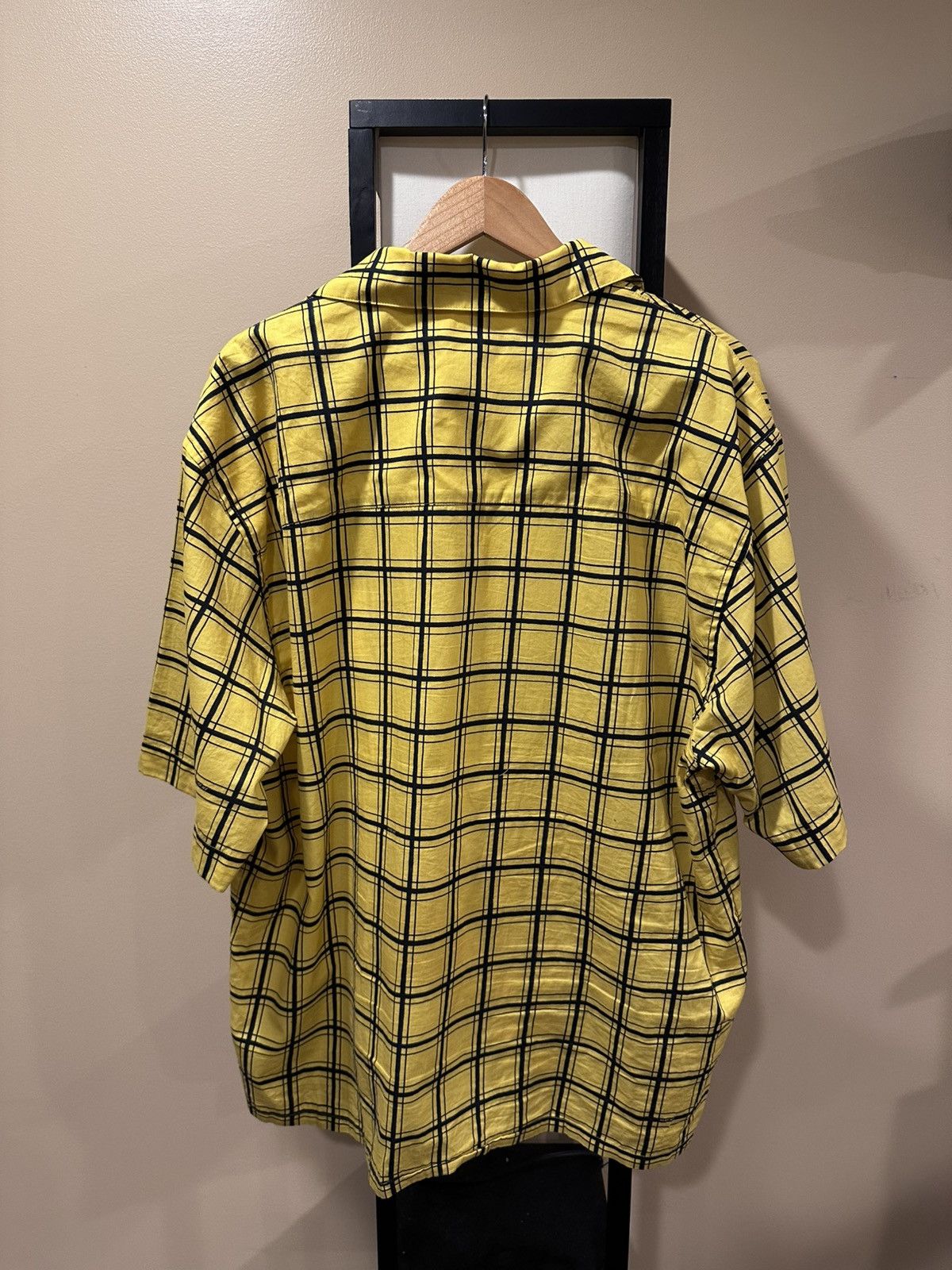 Marni Marni Checkered Grid Poplin Bowling Yellow Shirt Size US XL / EU 56 / 4 - 3 Thumbnail