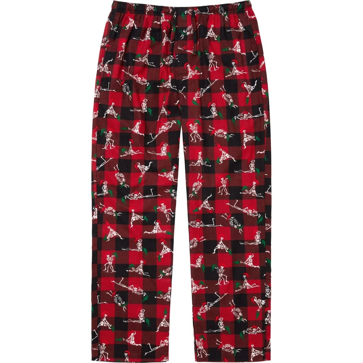 Hanes × Supreme Supreme Hanes Holiday Pajama Pants - MEDIUM / RED Size US 32 / EU 48 - 1 Preview