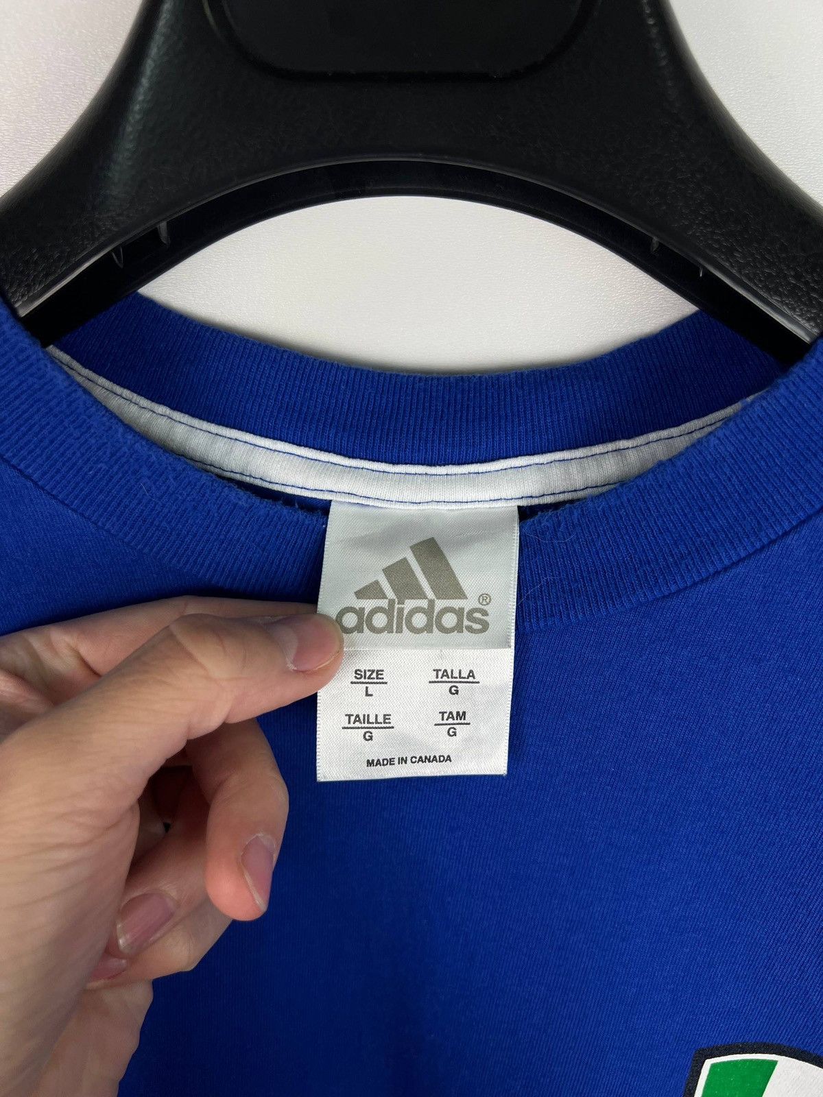 Adidas Adidas Italia vintage t-shirts size L Size US L / EU 52-54 / 3 - 3 Thumbnail