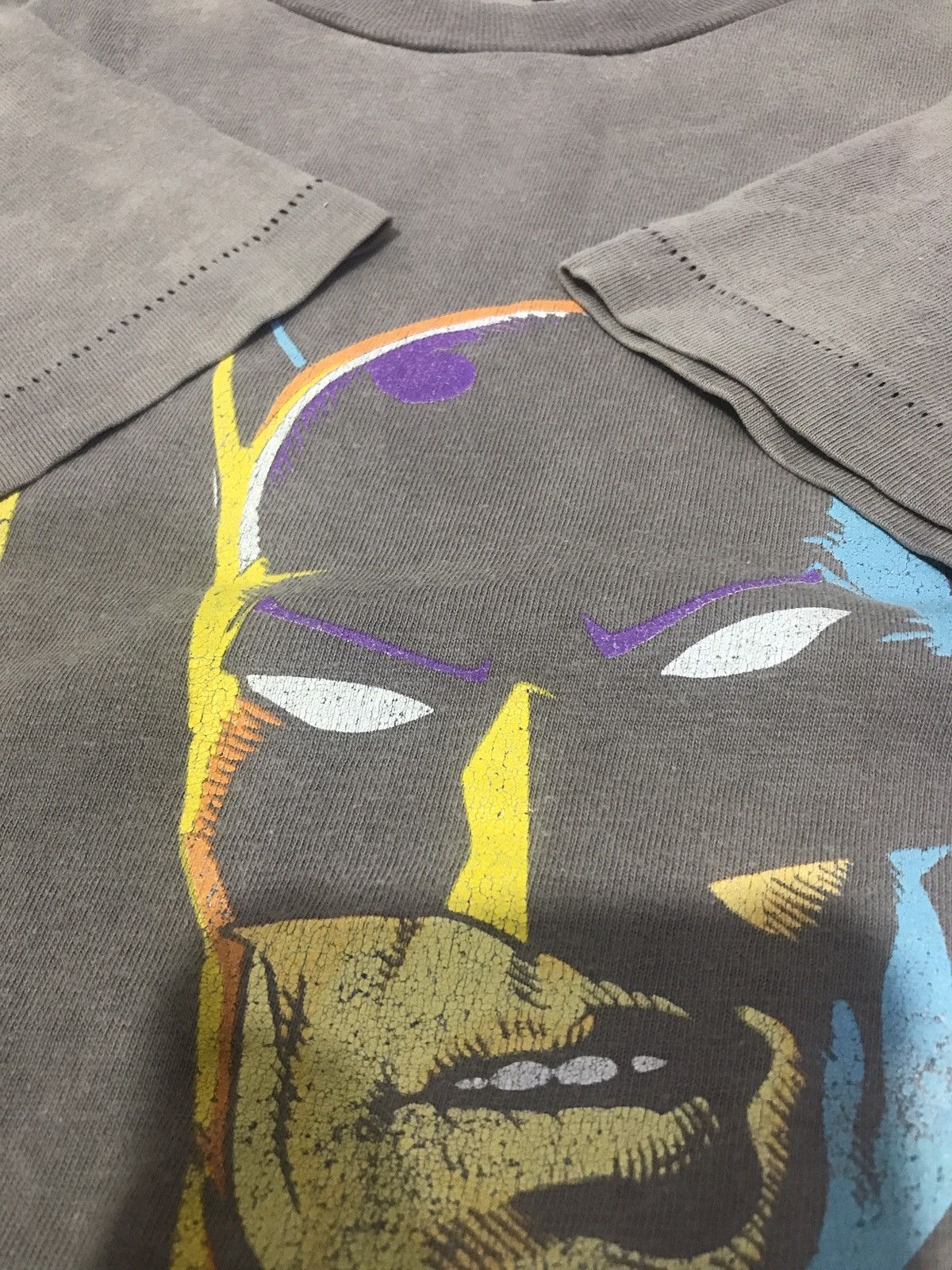 DC Comics × Vintage Vintage Batman Graphics T-Shirt Made In USA Single Stitch Size US L / EU 52-54 / 3 - 5 Thumbnail