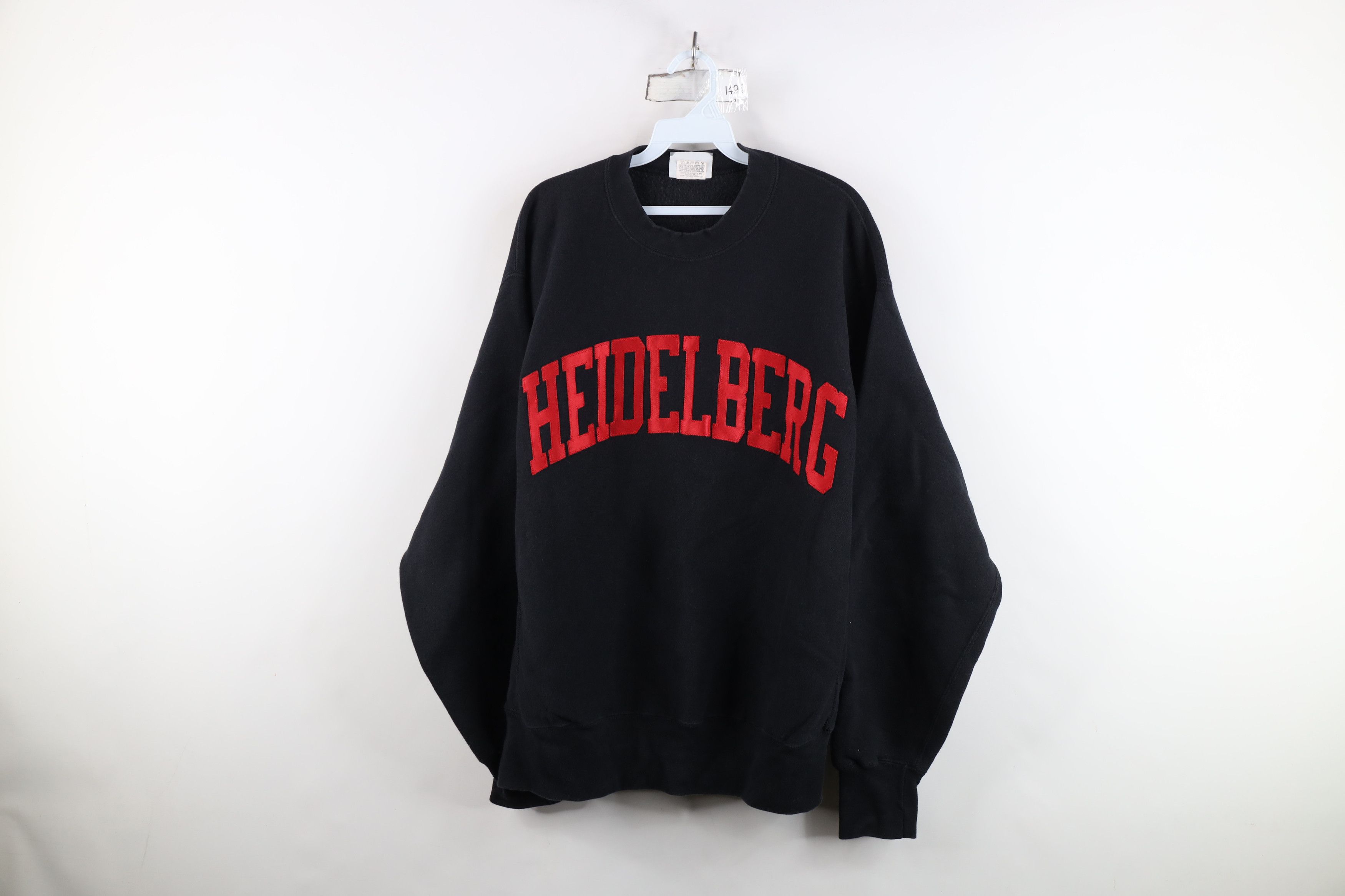 Vintage Vintage 90s Weave Heidelberg Heavyweight Sweatshirt USA Size US XL / EU 56 / 4 - 1 Thumbnail