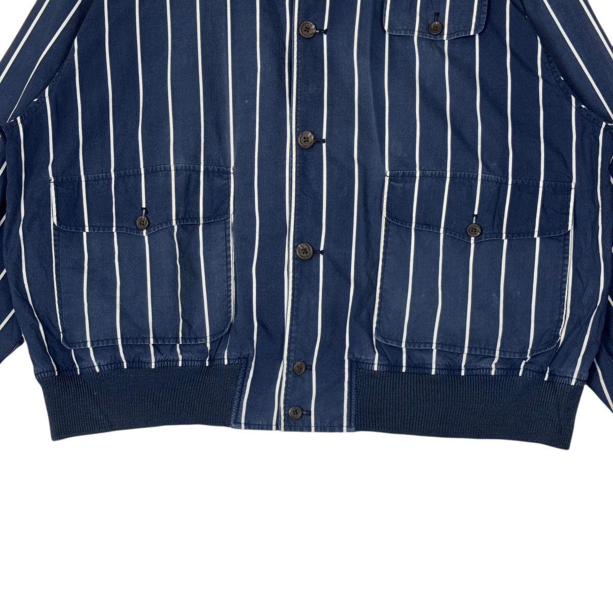 Polo Ralph Lauren Polo By Ralph Lauren Stripes Bomber Jacket Size US XL / EU 56 / 4 - 5 Thumbnail