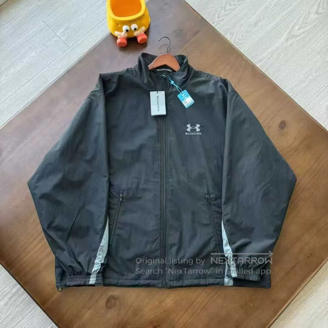 Balenciaga reversible denim jacket by balenciaga and underarmour. Size US M / EU 48-50 / 2 - 3 Thumbnail
