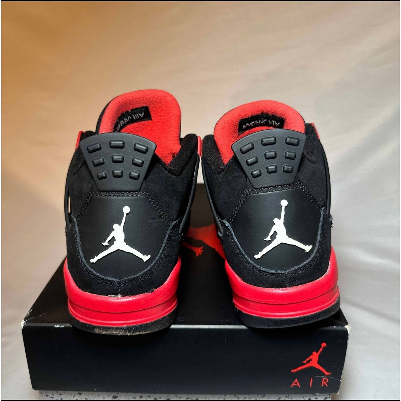 Jordan Brand × Nike Size 6.5 Nike Air Jordan 4 Retro GS Red Thunder Men's Shoes Size US 6.5 / EU 39-40 - 5 Thumbnail