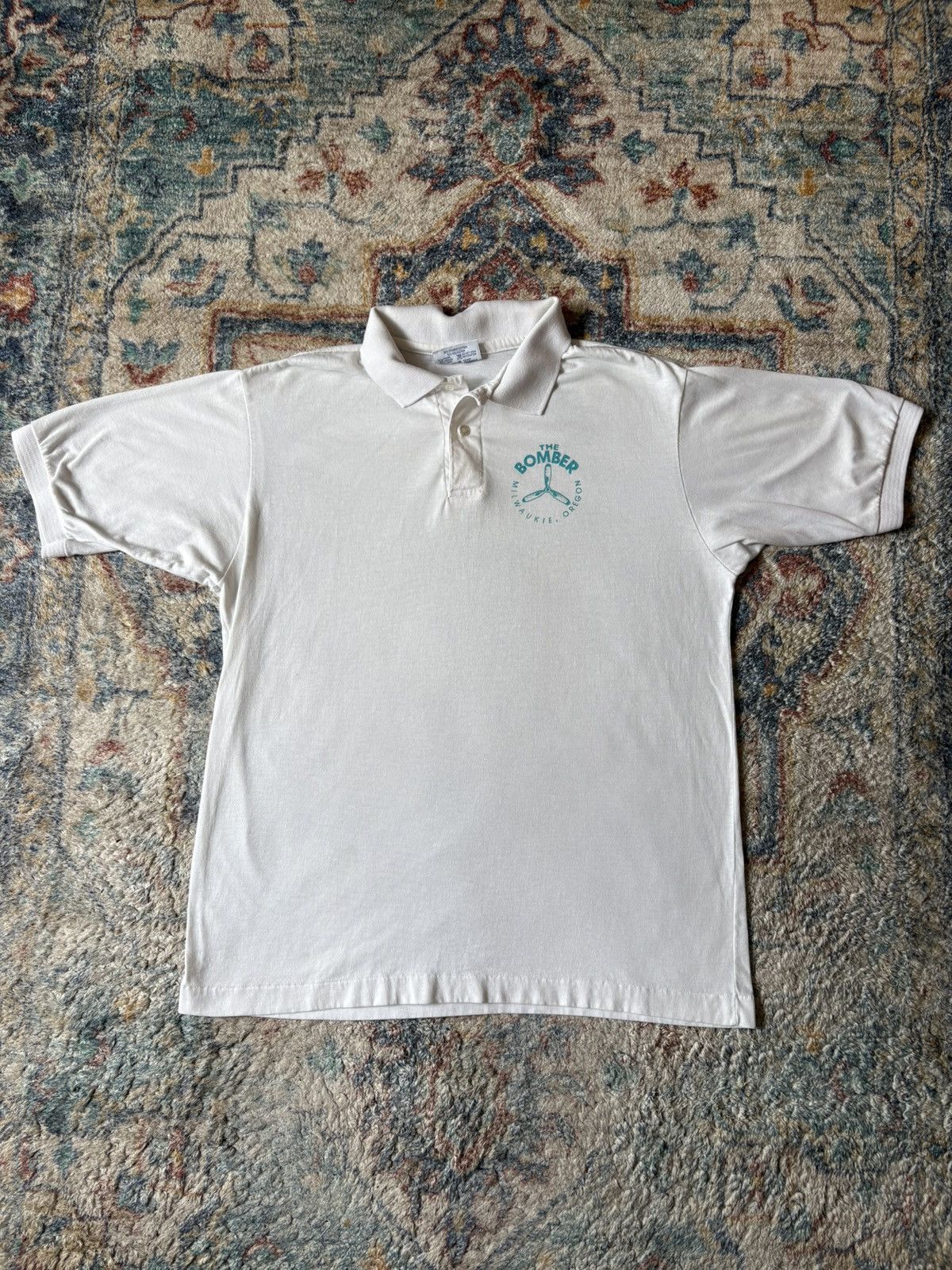 Vintage Vintage B-17 Bomber Plane Polo Shirt Size XL Size US XL / EU 56 / 4 - 1 Thumbnail