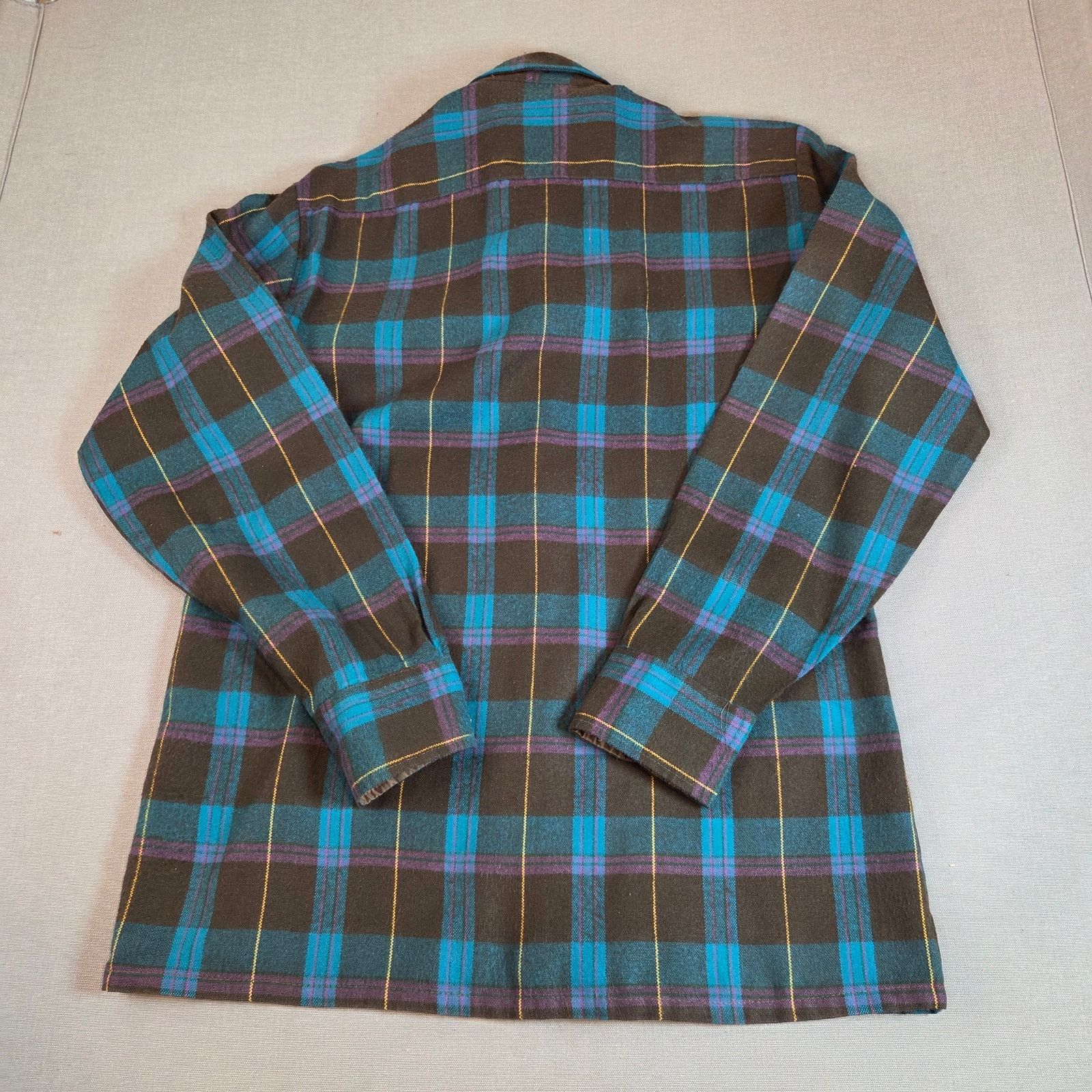 Sears 70s Gordon Pine Scott Sears Flannel Shirt Small Size US S / EU 44-46 / 1 - 2 Thumbnail