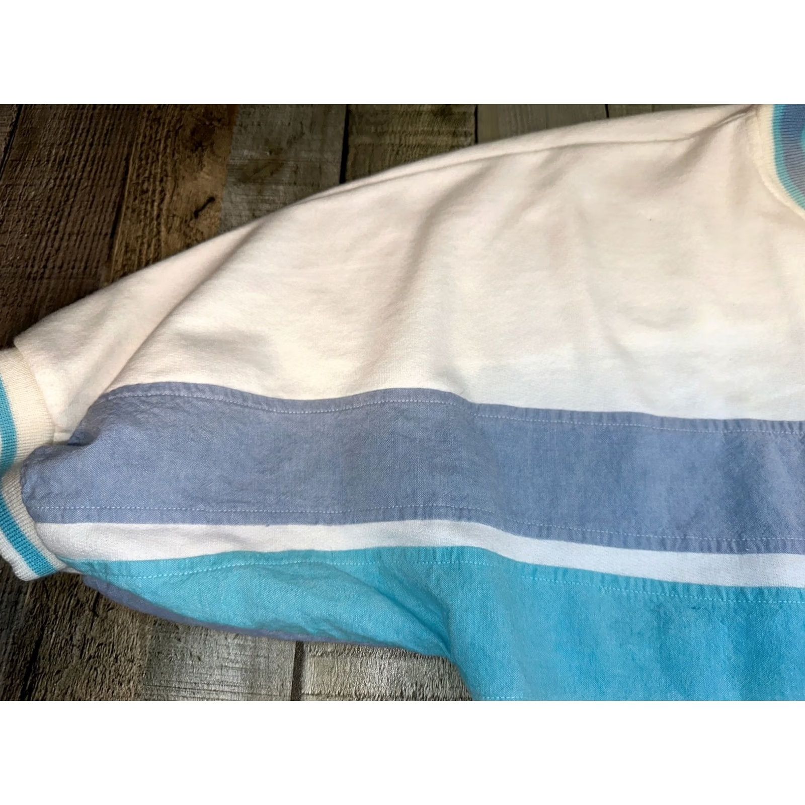 Vintage VINTAGE 1980s short sleeve full zip beach gear M Size US 31 - 4 Thumbnail