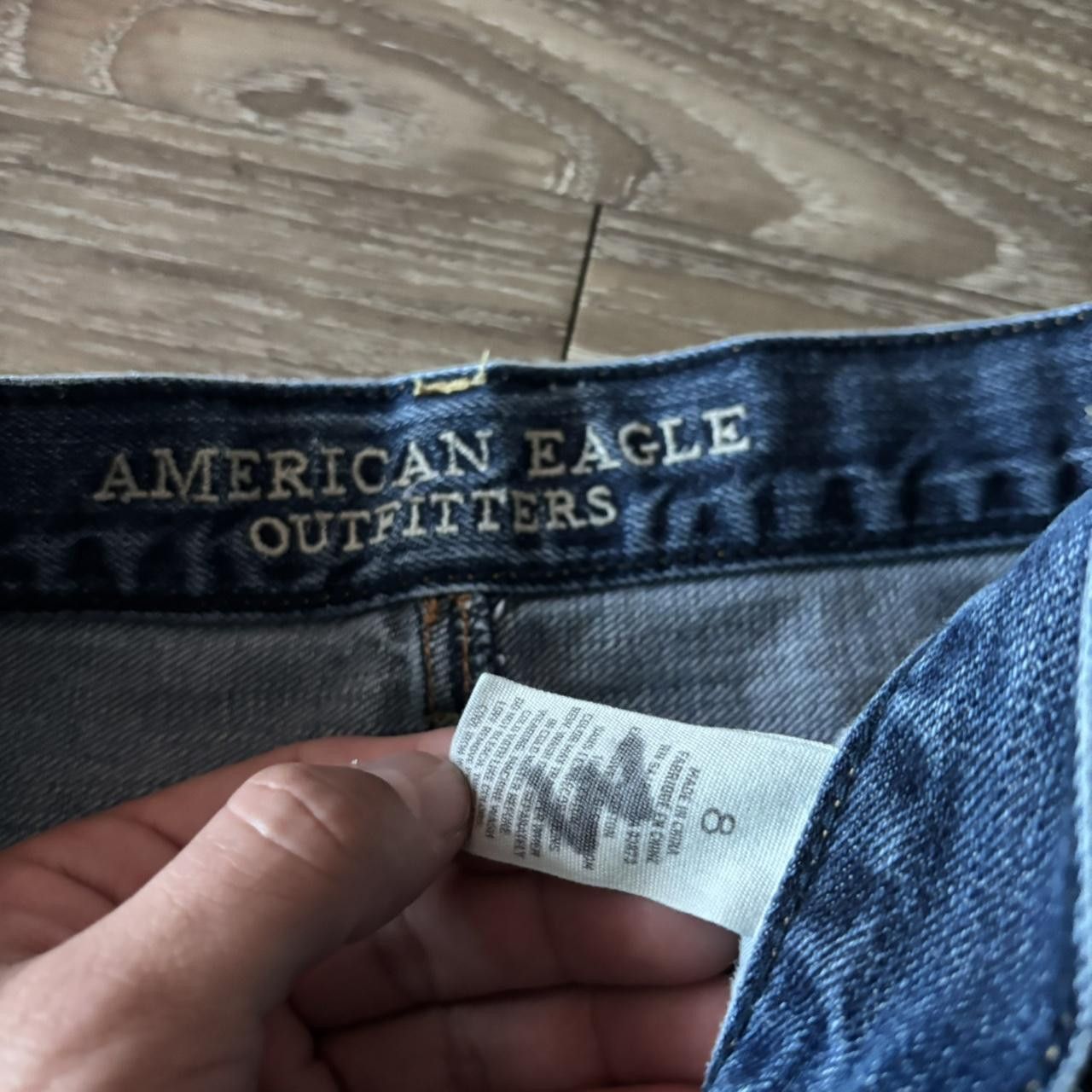 Vintage Vintage Y2K/2000s Blue Distressed Jean Shorts! Size 32" / US 10 / IT 46 - 5 Thumbnail