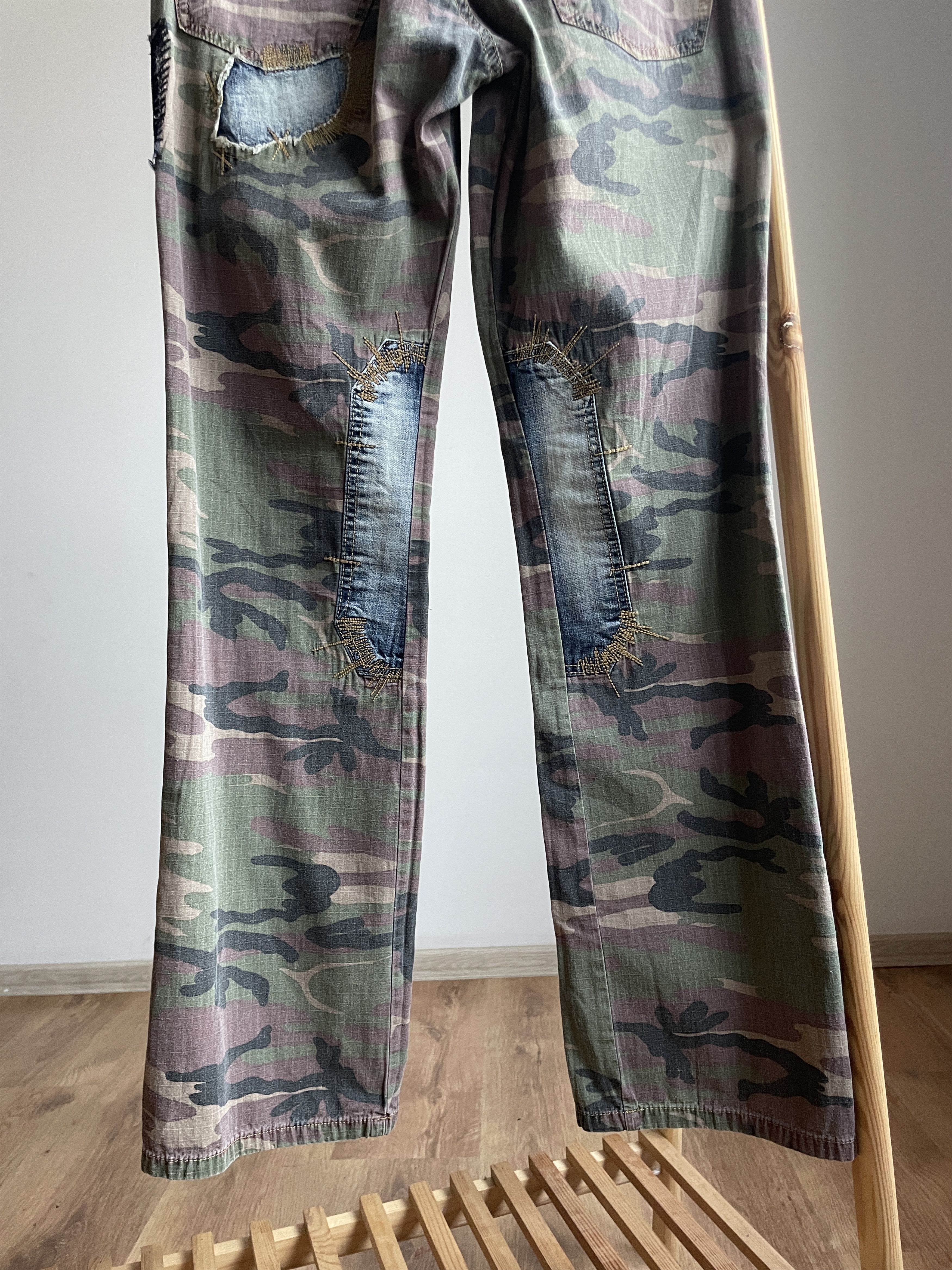 Vintage Rusty Neal Vintage Hybrid Camo/Denim Pants Size 33x34 Size US 33 - 6 Thumbnail