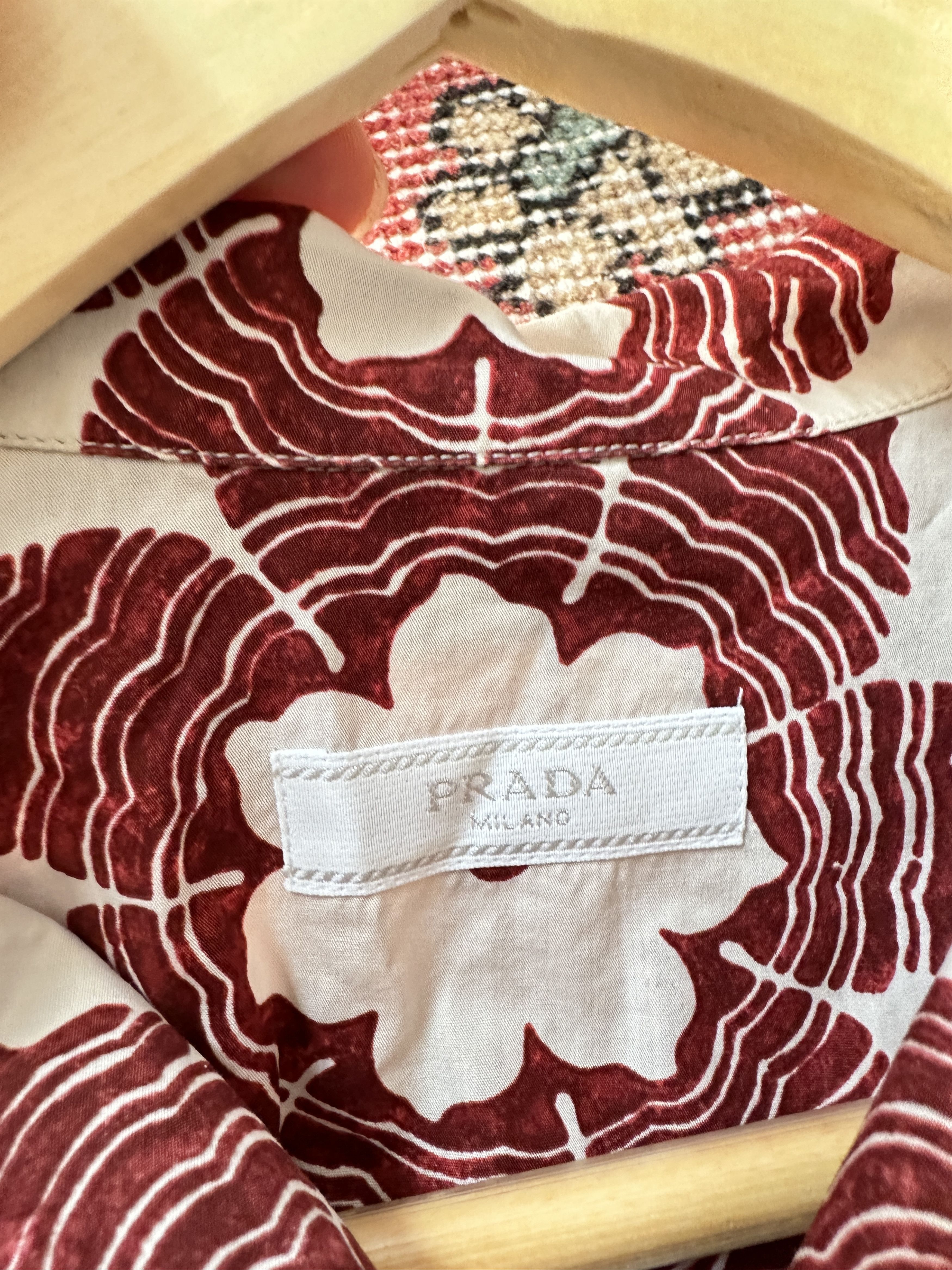 Prada Prada Floral Camp Collar Shirt Size US S / EU 44-46 / 1 - 5 Thumbnail
