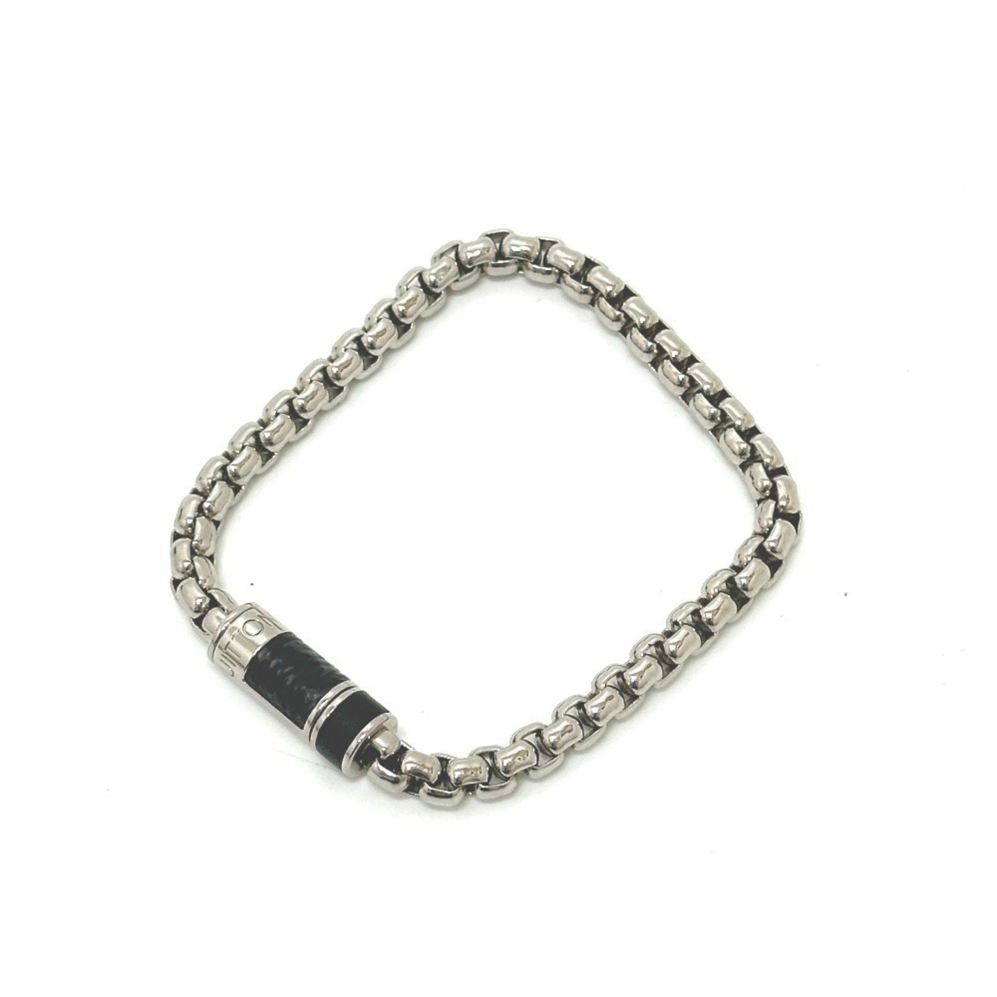 Louis Vuitton LOUIS VUITTON M63107 Monogram Eclipse Bracelet Chain Men's Silver Size ONE SIZE - 1 Thumbnail