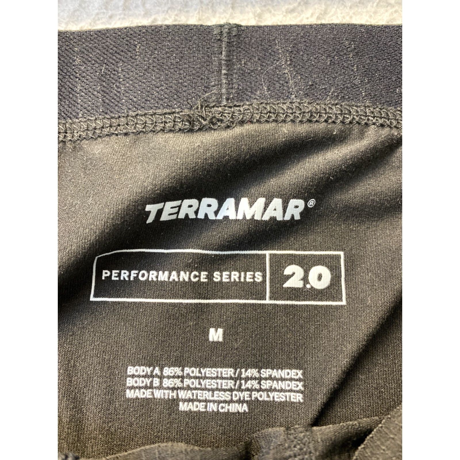 Vintage Terramar Mens M Black Pro Compression Stretch Training Athletic Leggings Shirt? Size US 31 - 5 Thumbnail
