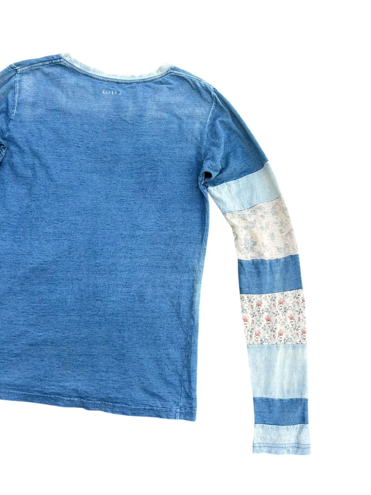 Kapital Kapital Hippies Boro Patchwork indigo Sunfaded tshirt Size US M / EU 48-50 / 2 - 9 Thumbnail