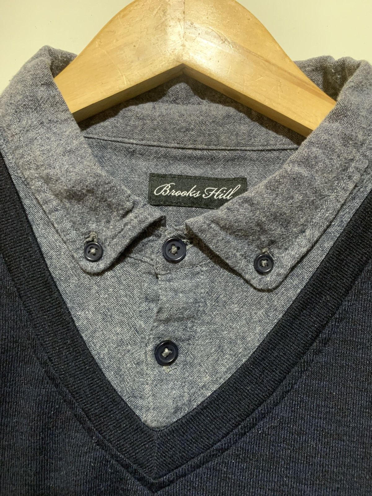 Raf Simons Double Layer BrooksHill Raf Simon Style Longsleeve Shirt Tee Size US L / EU 52-54 / 3 - 6 Thumbnail