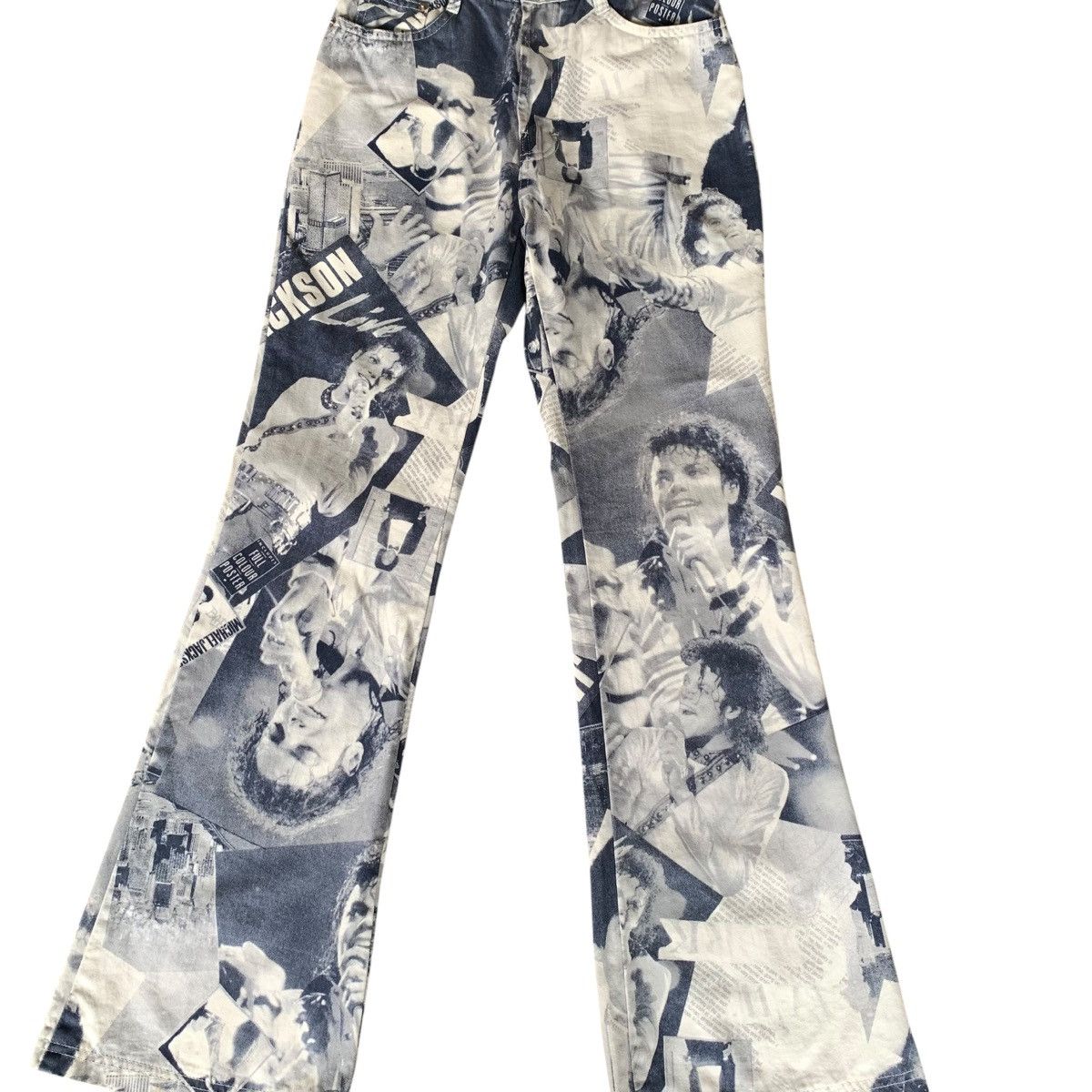 If Six Was Nine × Japanese Brand Uveex jeans Flare pants full print michael jackson art Size US 26 / EU 42 - 5 Thumbnail