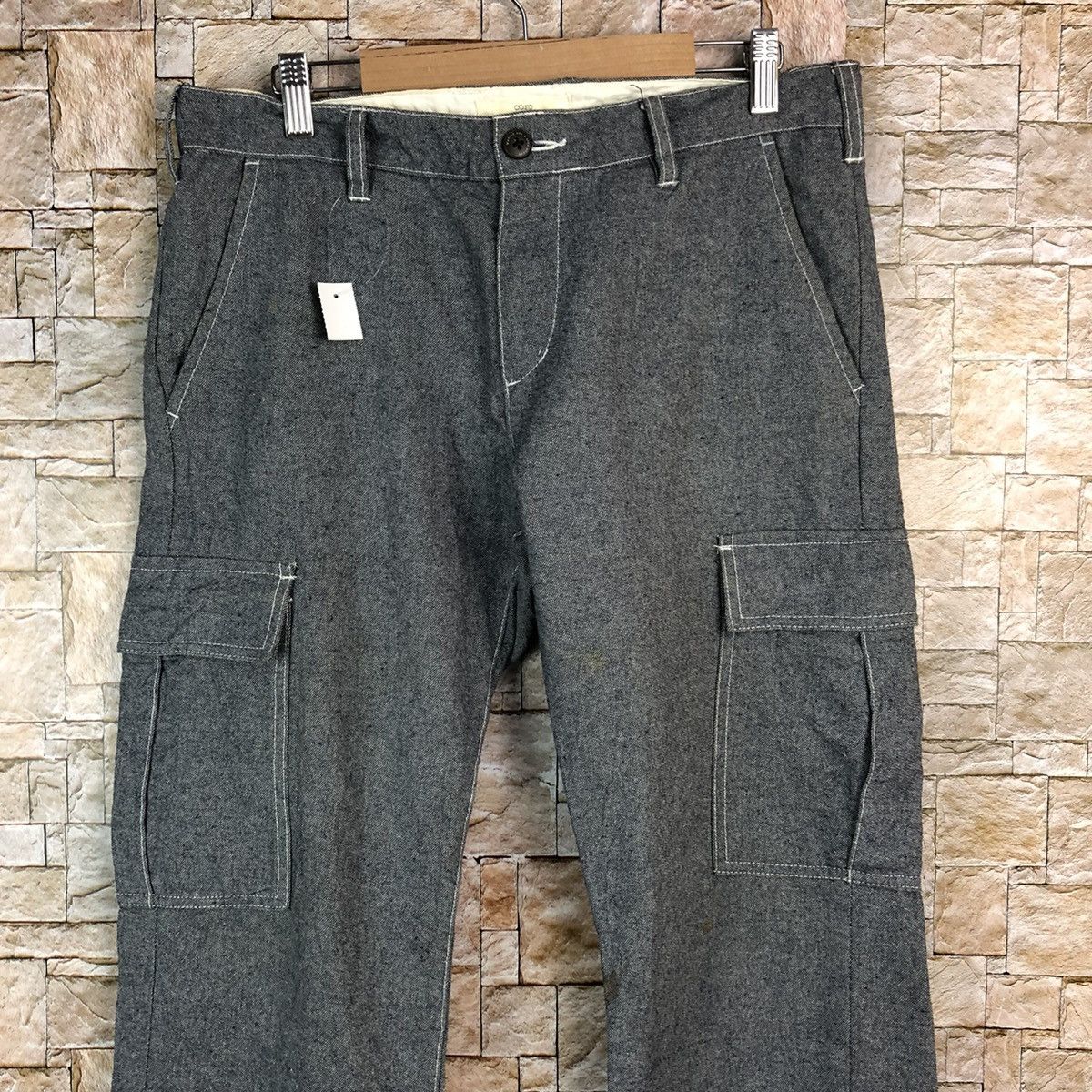 Japanese Brand Ikka Grey Cargo utility tactical Multipocket Pants #A840 Size US 31 - 5 Thumbnail