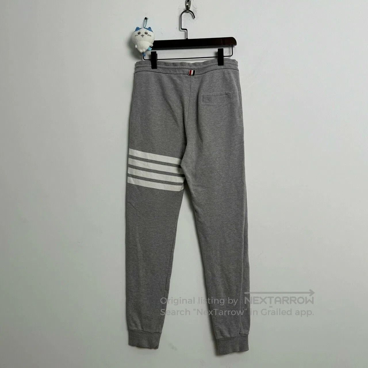 Thom Browne Thom Browne Gray Striped Sweatpants. Size US 26 / EU 42 - 2 Thumbnail