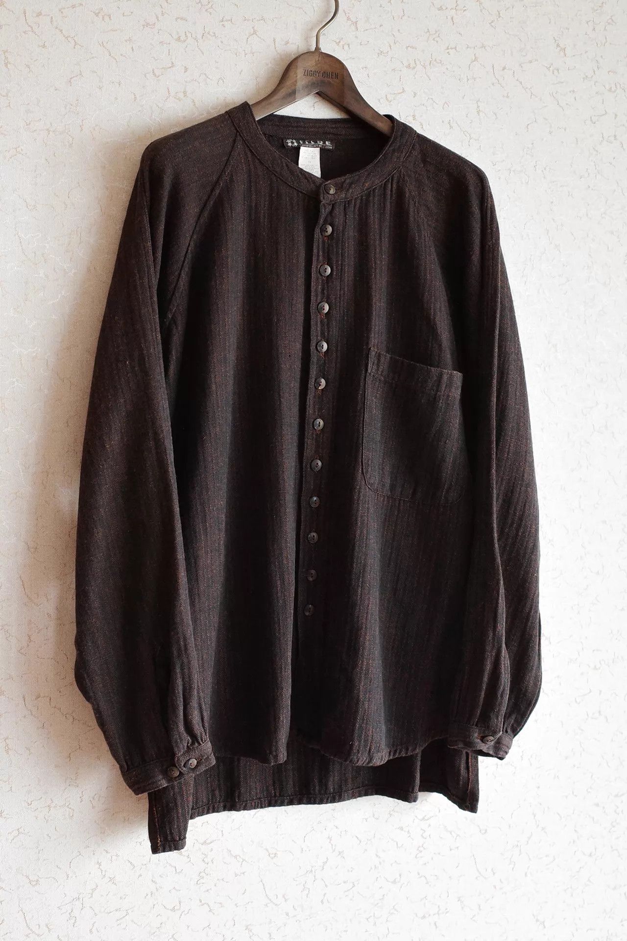 Other Black Rust Vintage 90s Euro Linen-Cotton Button Shirt 9/10 Size US M / EU 48-50 / 2 - 2 Thumbnail