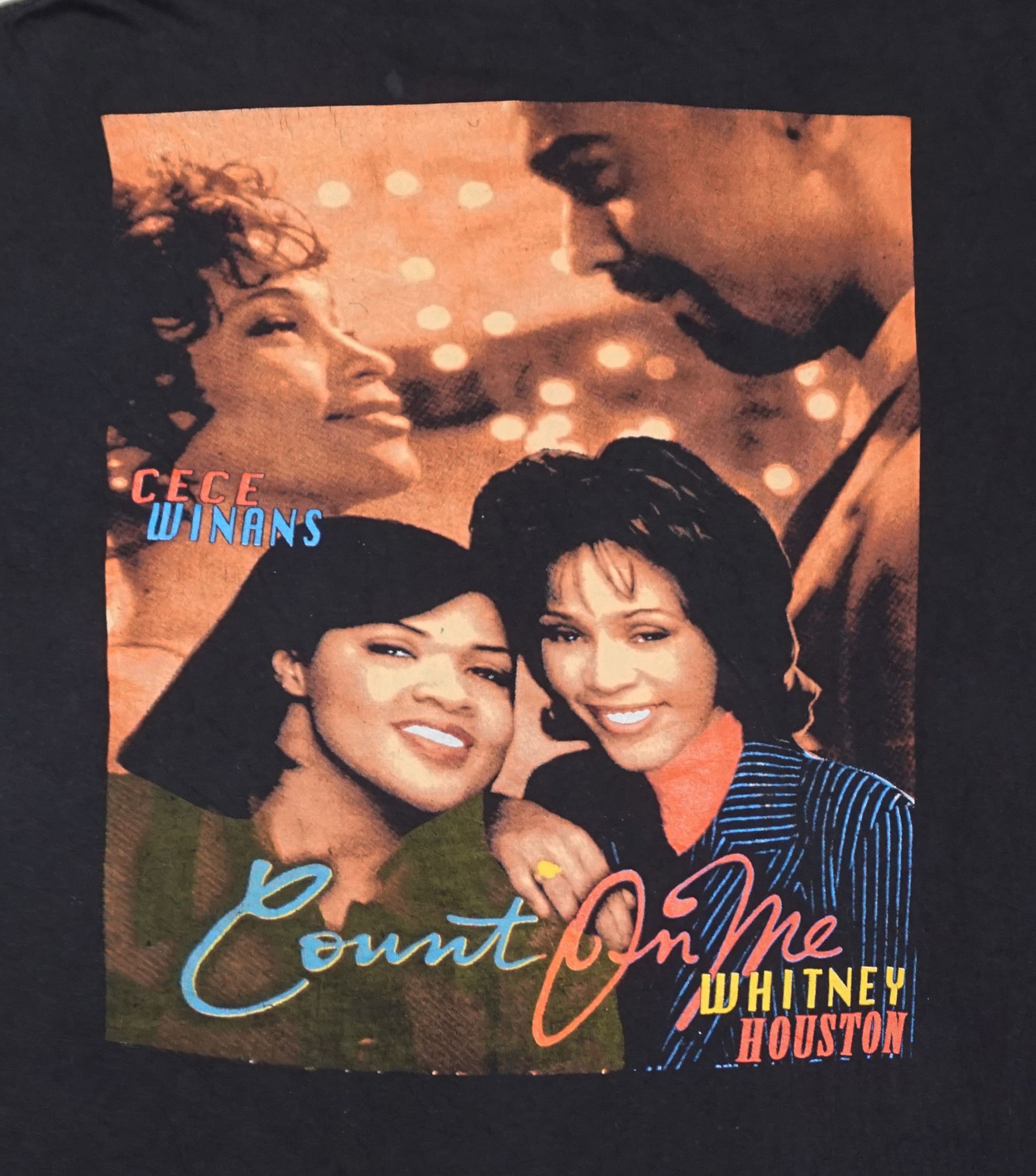 Rap Tees 90's Whitney Houston "Waiting to Exhale" Raptee Bay Club Size US XXL / EU 58 / 5 - 5 Thumbnail