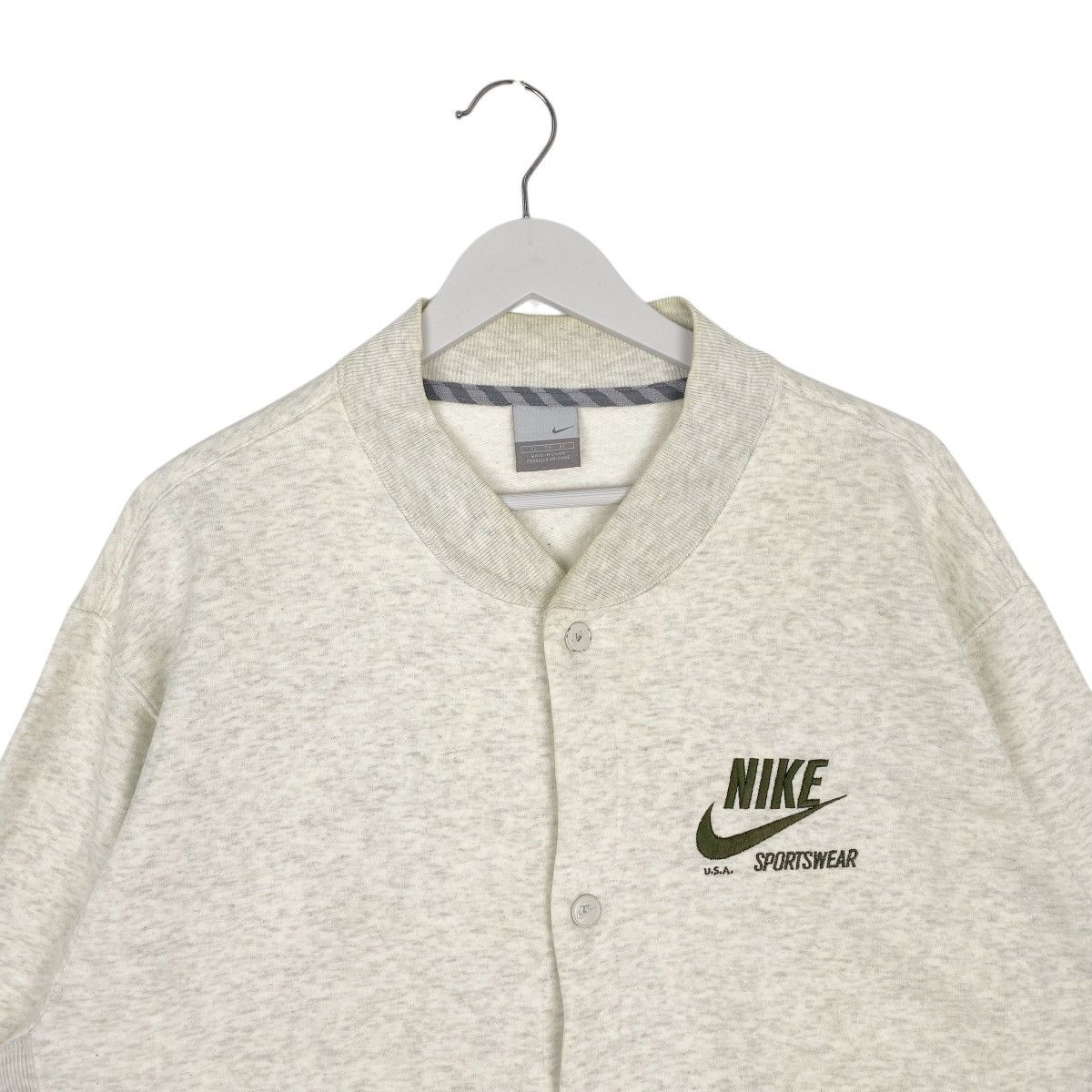 Other Vintage Nike Cardigan Small Logo White Pullover Jumper Sz XL Size US XL / EU 56 / 4 - 4 Thumbnail