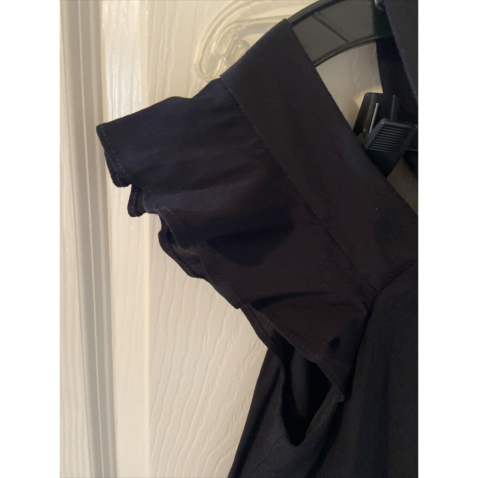 Sanctuary Sanctuary Off Shoulder Top Blouse Black XS Ruffle Sleeve Size XS / US 0-2 / IT 36-38 - 4 Thumbnail