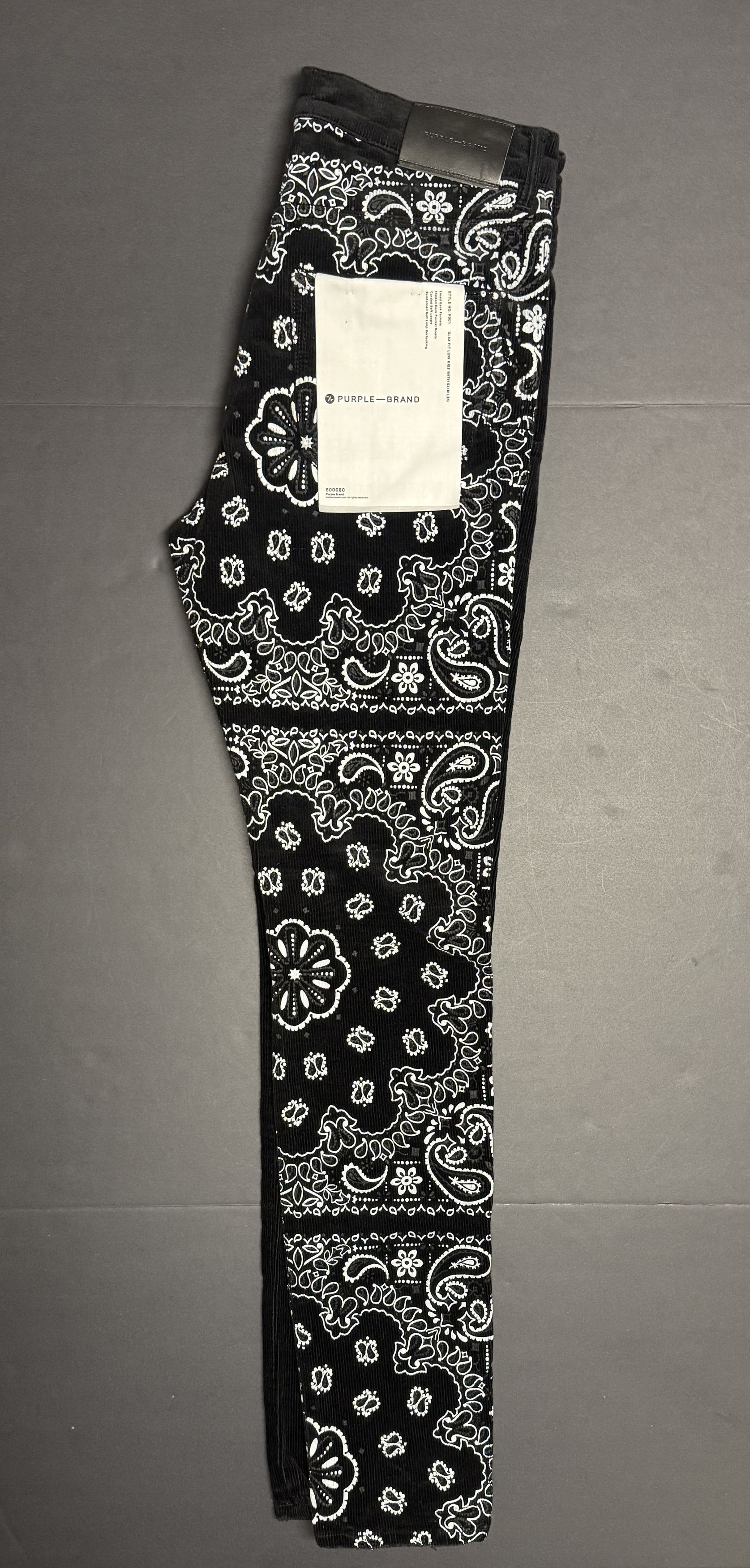 Purple Brand Purple-brand Corduroy Bandana Print Jeans Size US 30 / EU 46 - 2 Thumbnail