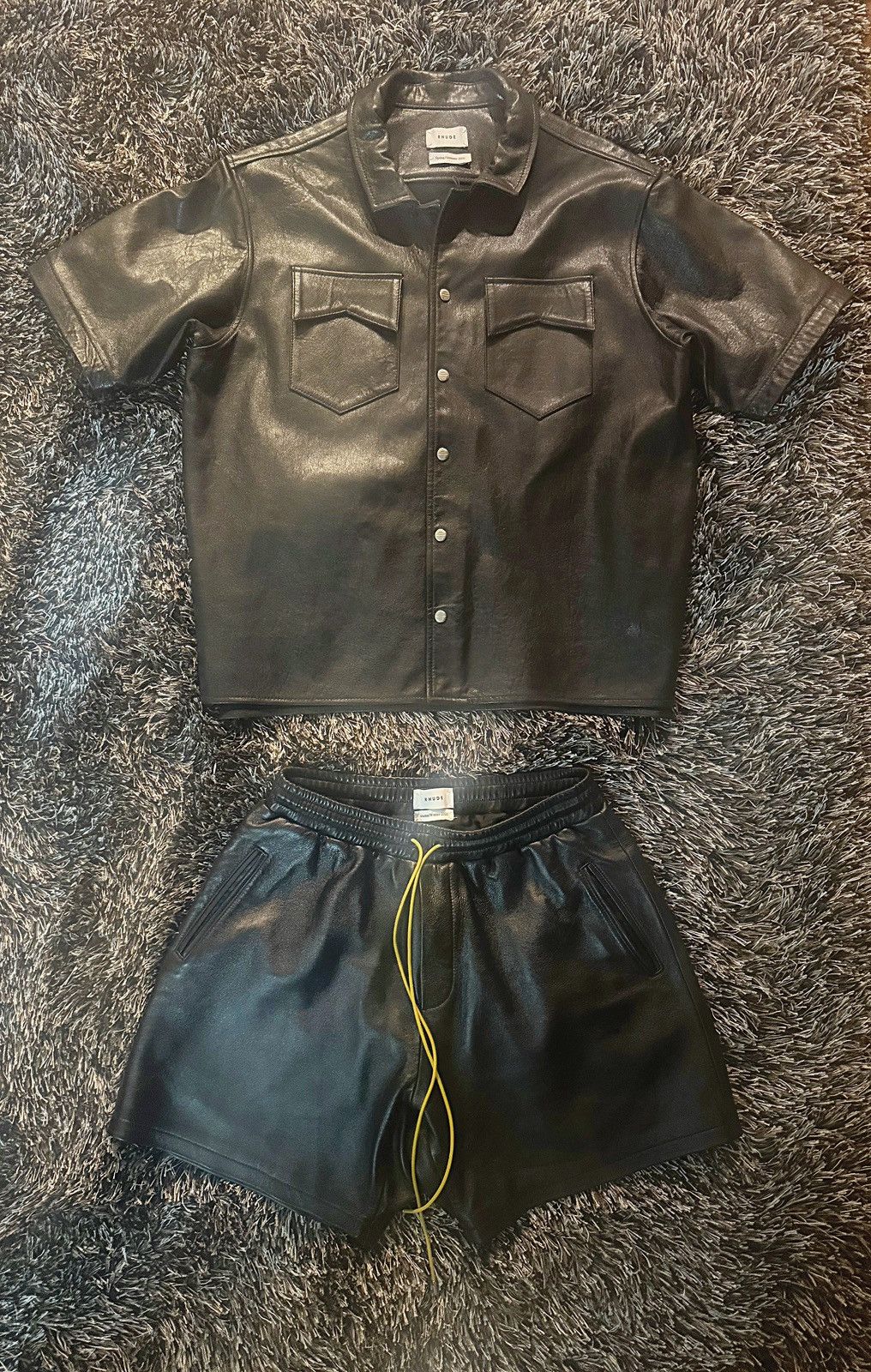Rhude Rhude Leather over shirt Size US L / EU 52-54 / 3 - 8 Thumbnail