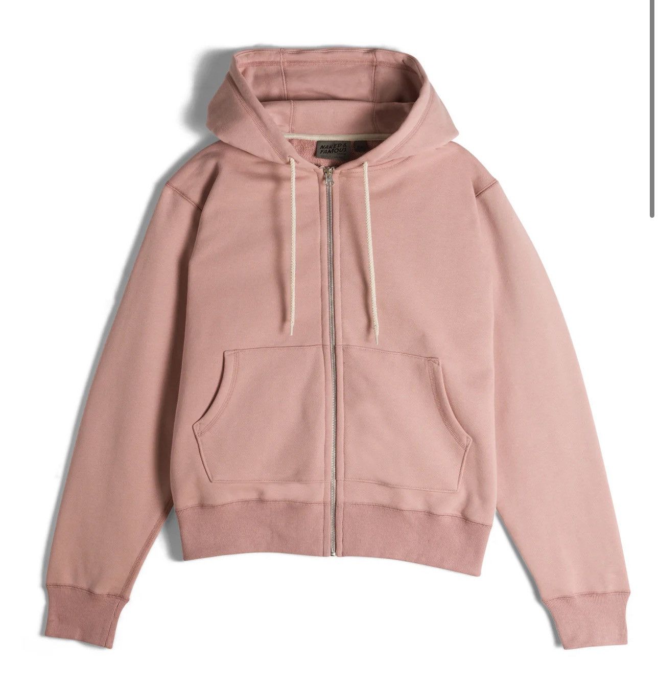 Naked & Famous Naked & Famous Zip Hoodie - Heavyweight Terry in Blush NEW Size US S / EU 44-46 / 1 - 1 Thumbnail