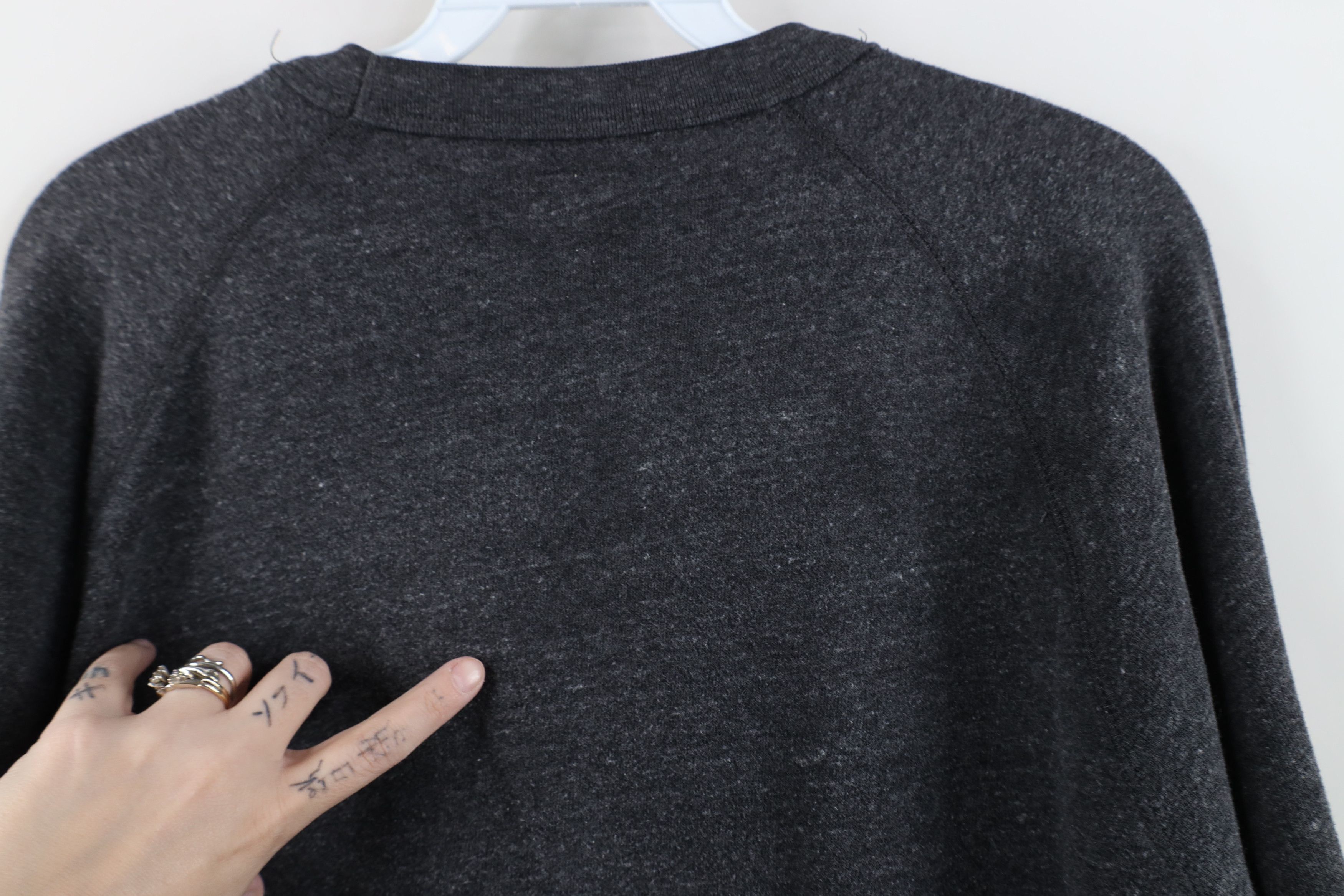 J.Crew J Crew Vintage Fleece Blank Crewneck Sweatshirt Dark Gray Size US L / EU 52-54 / 3 - 11 Thumbnail