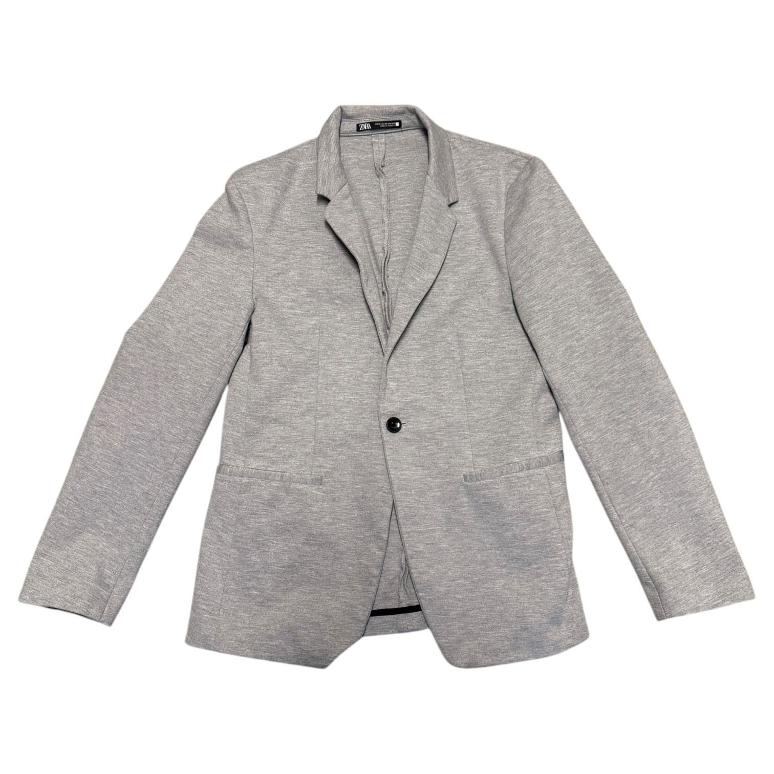 Zara Zara Gray Comfort Jacket Single Button Blazer Size Medium Size M / US 6-8 / IT 42-44 - 4 Thumbnail