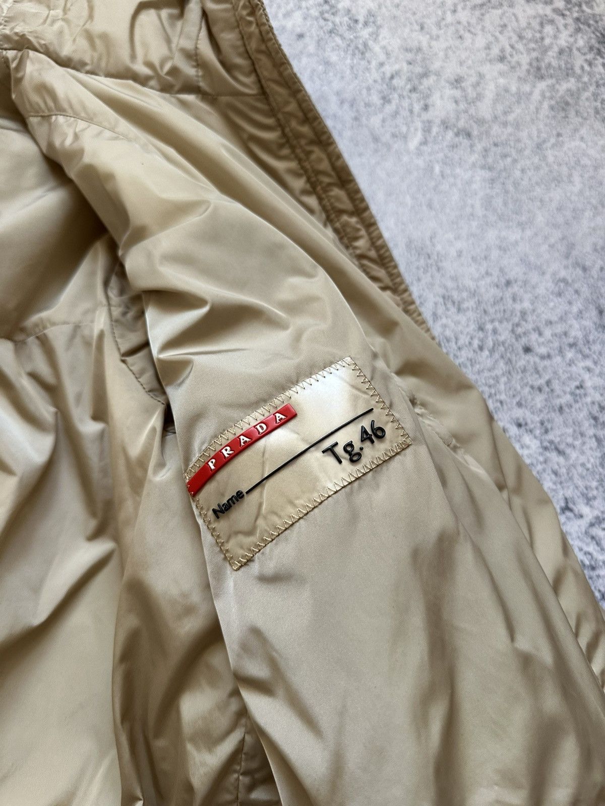 Prada Vintage Prada F/W 99 Nylon Parka Ski Jacket Beige Archive Size L / US 10 / IT 46 - 6 Thumbnail