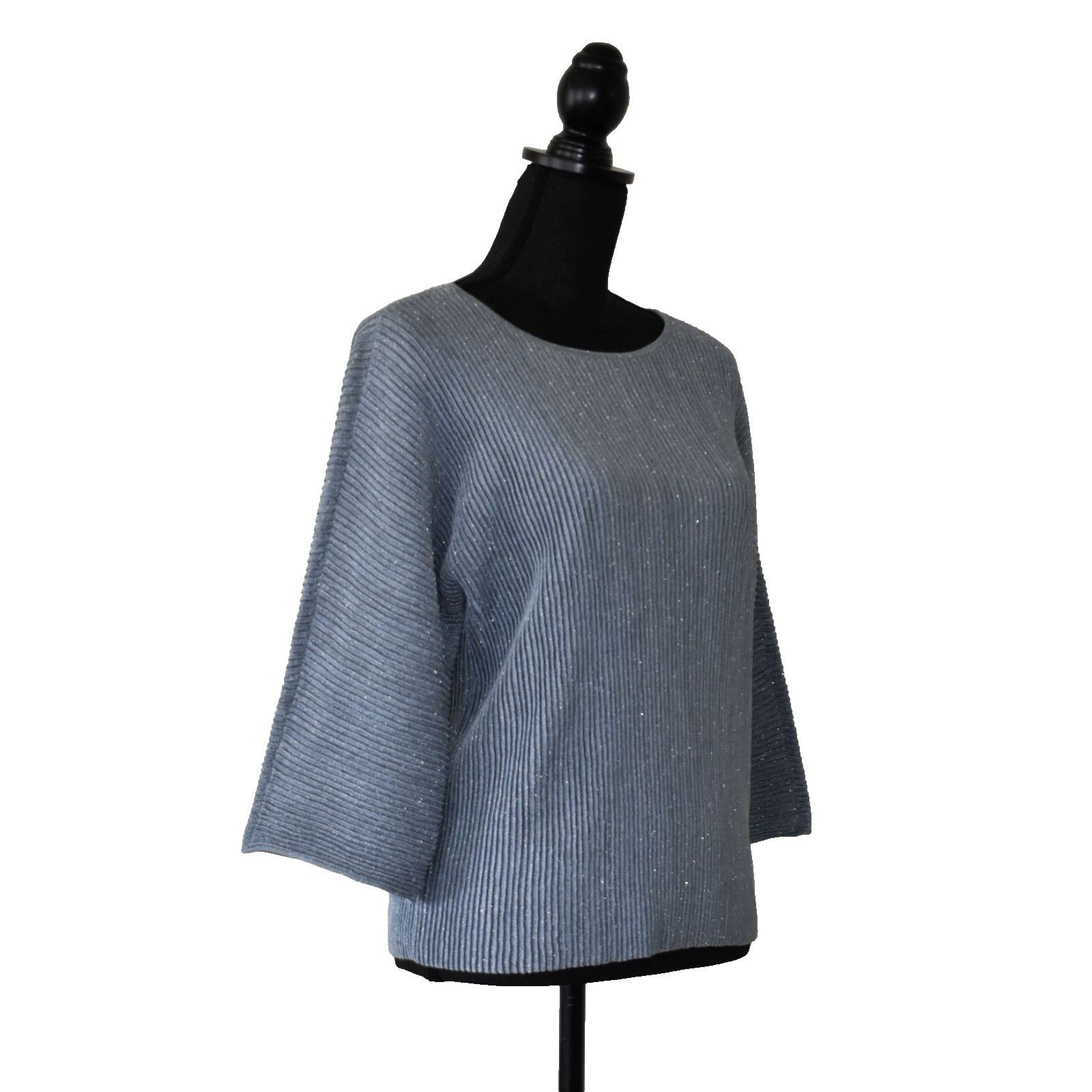 Eileen Fisher EILEEN FISHER Hemp Ribbed Knit Crewneck Petite Top Size PM Size M / US 6-8 / IT 42-44 - 3 Thumbnail