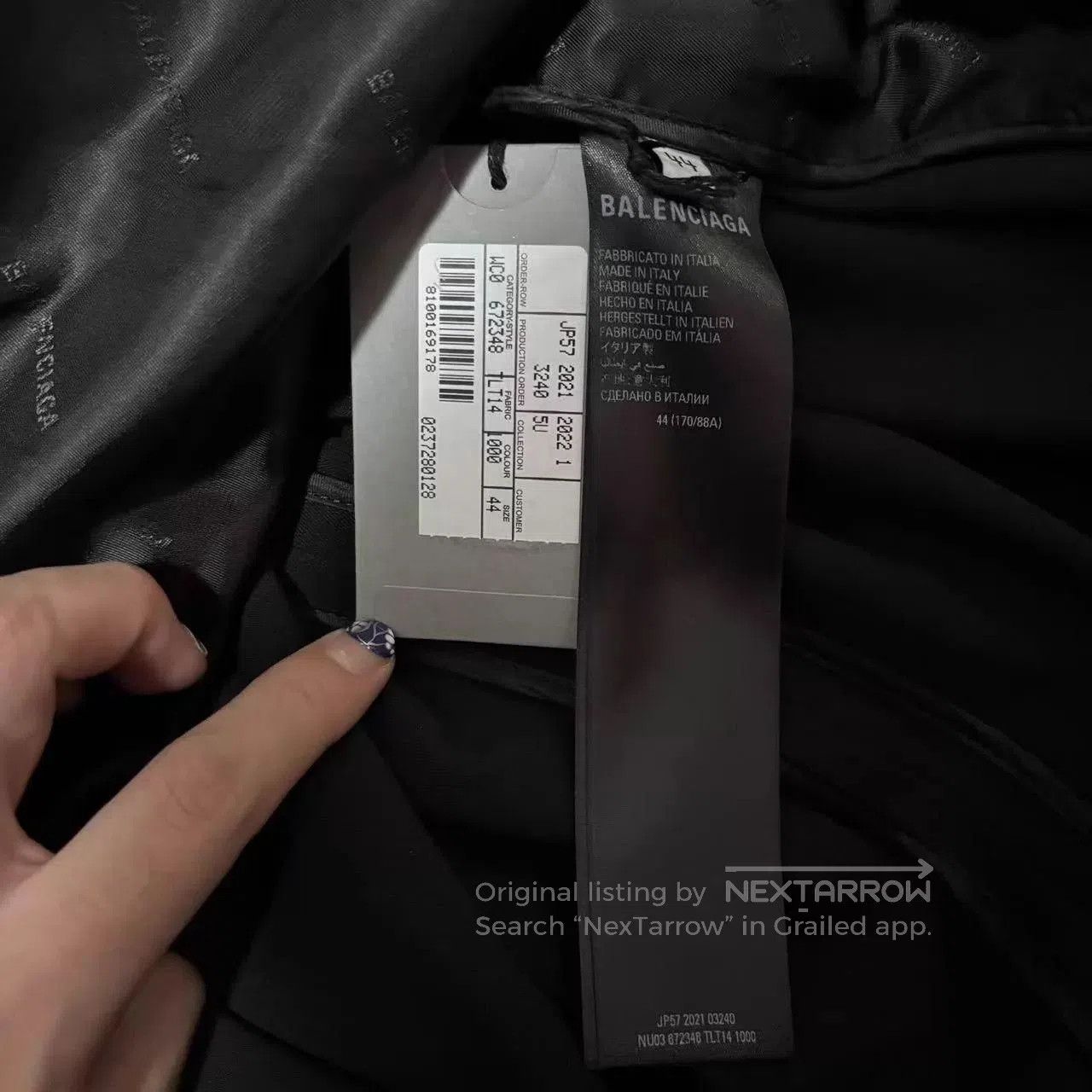 Balenciaga Black Long Sleeve Collared Shirt. Size US S / EU 44-46 / 1 - 4 Thumbnail