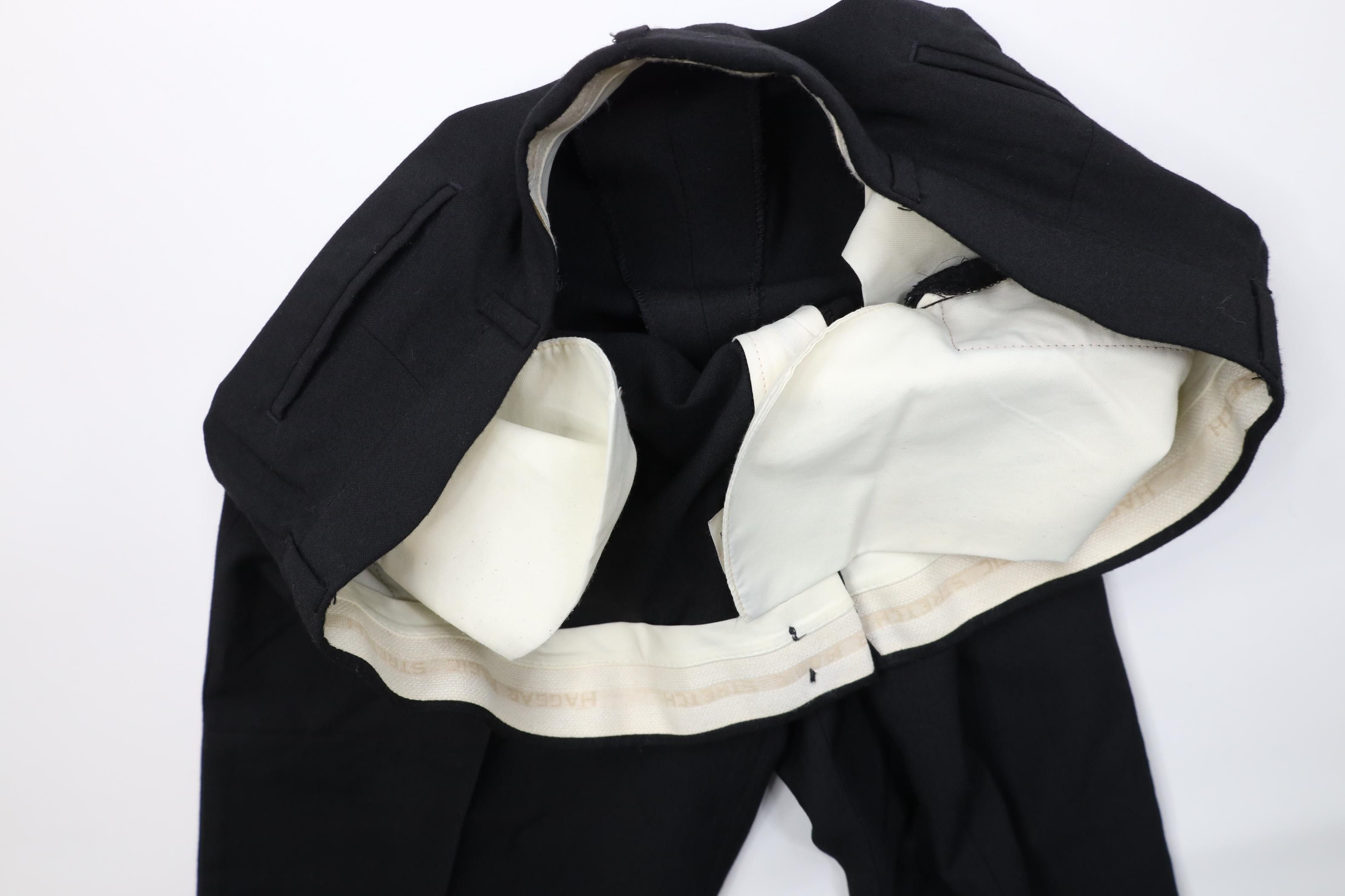 Vintage Vintage 70s Streetwear Wool Blend Wide Leg Chino Pants Black Size US 42 / EU 58 - 9 Thumbnail