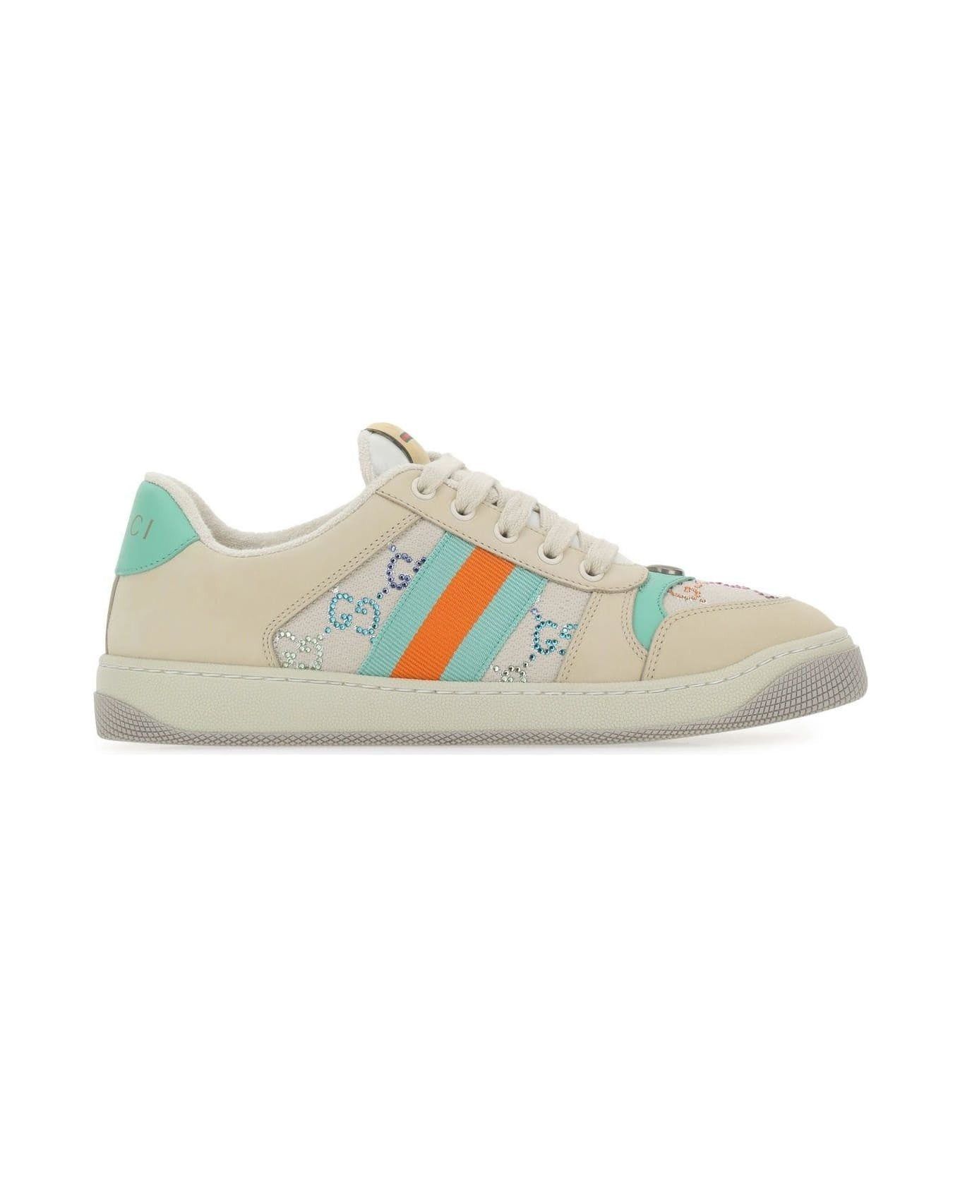 Gucci GG Crystal Screener Sneakers SIZE 35
