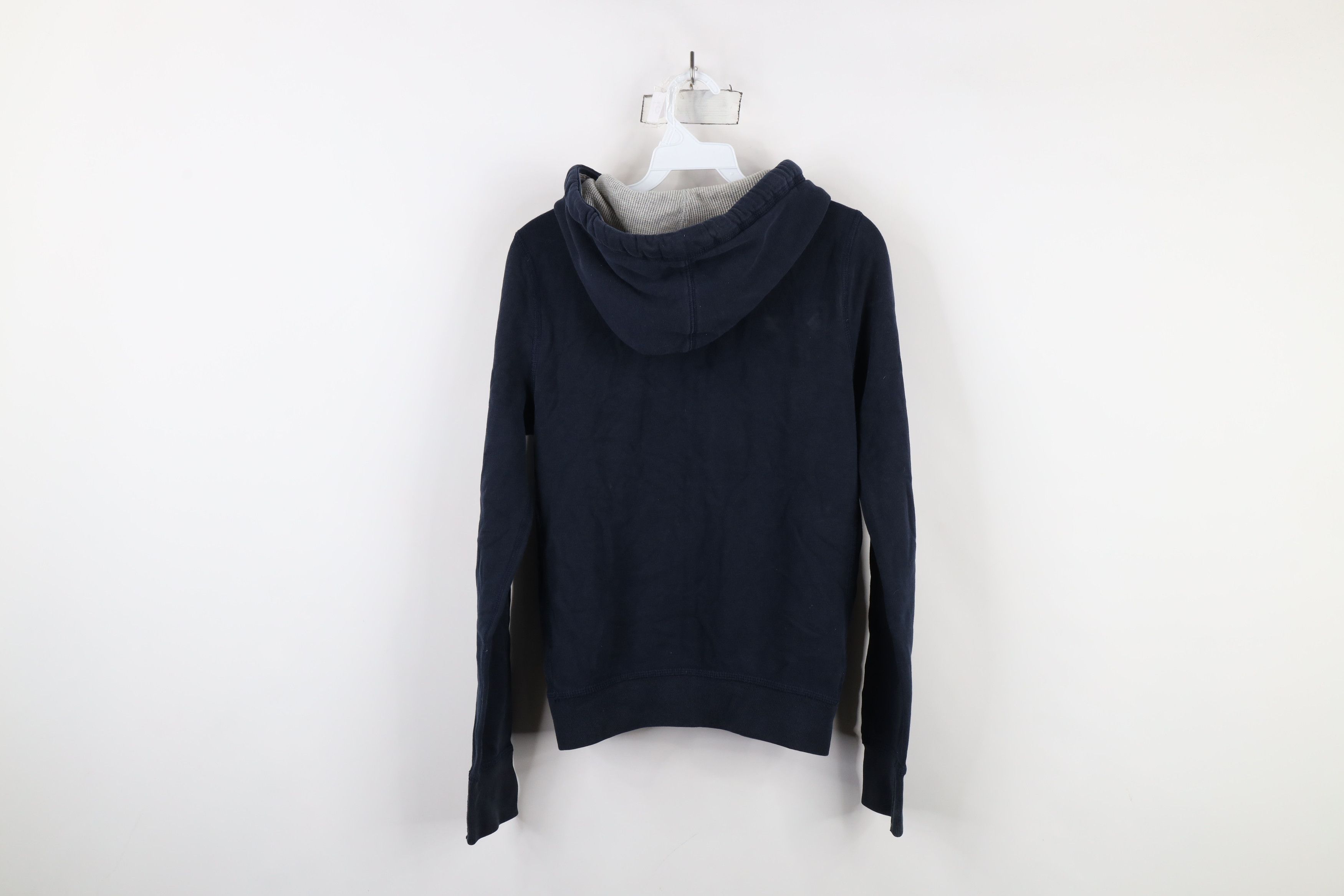 Abercrombie & Fitch × Vintage Vintage Y2K Abercrombie & Fitch Heavy Full Zip Hoodie Blue Size L / US 10 / IT 46 - 13 Thumbnail