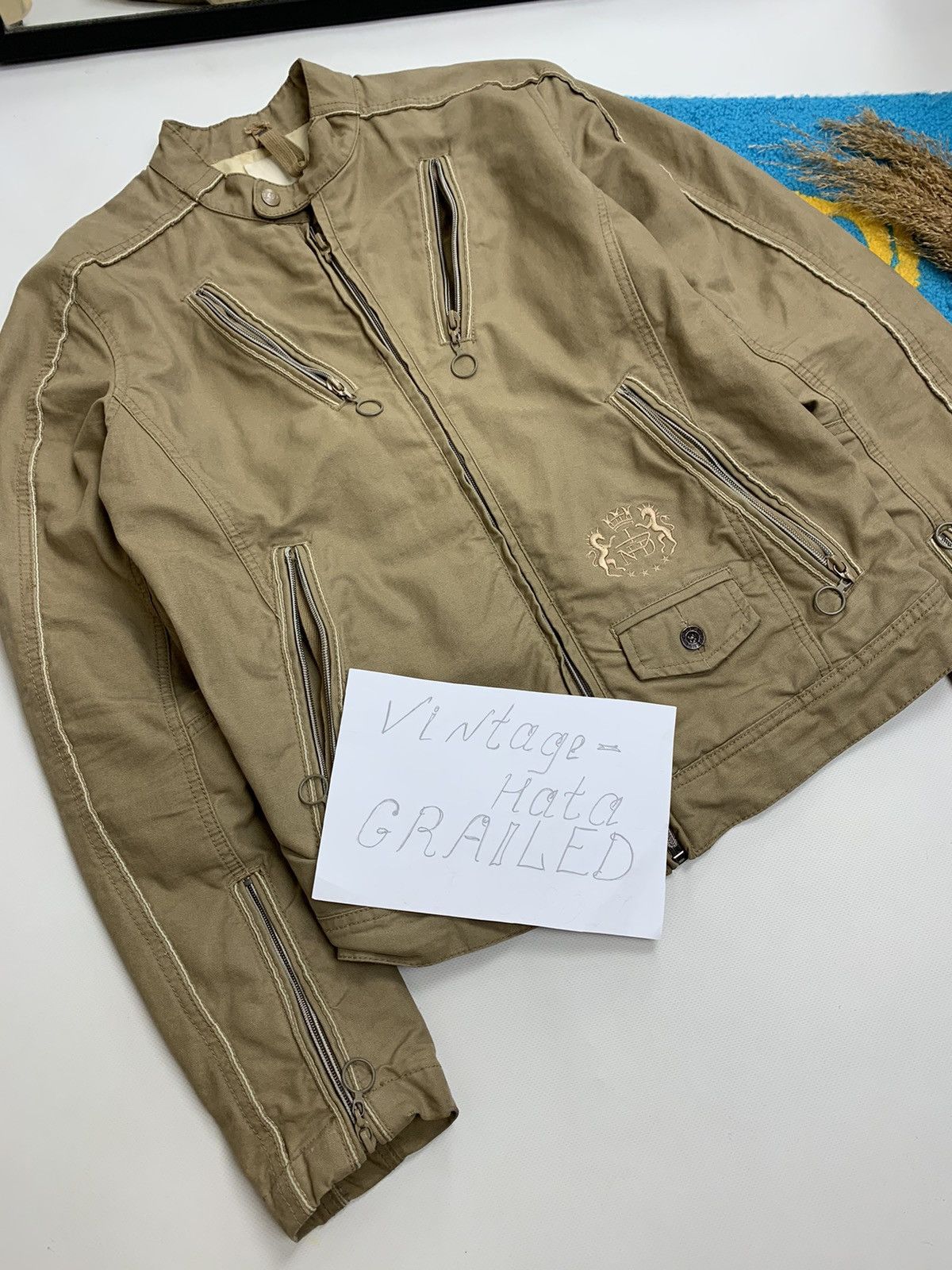 Designer × Diesel × Vintage Vintage Diesel Patchwork Racing Denim Jacket Size M / US 6-8 / IT 42-44 - 10 Thumbnail