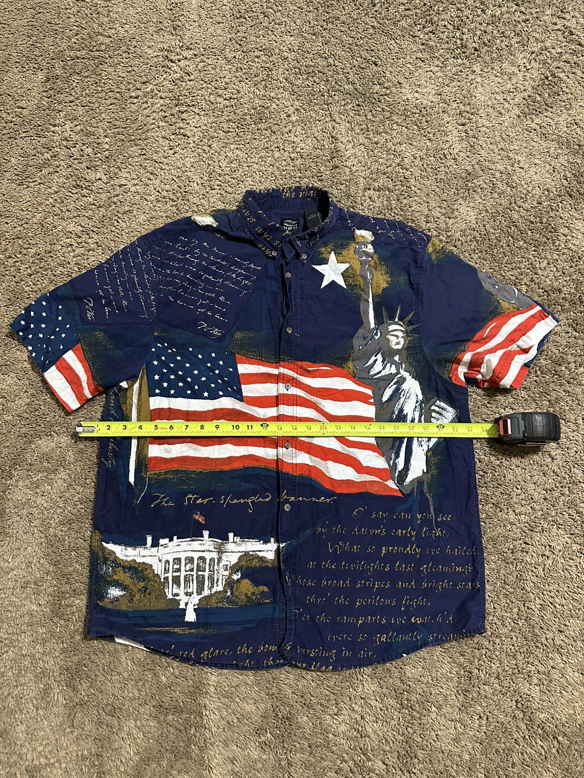 Nike × Vintage Vintage 4th of July statute of liberty shirt 00s size XL Size US L / EU 52-54 / 3 - 4 Thumbnail