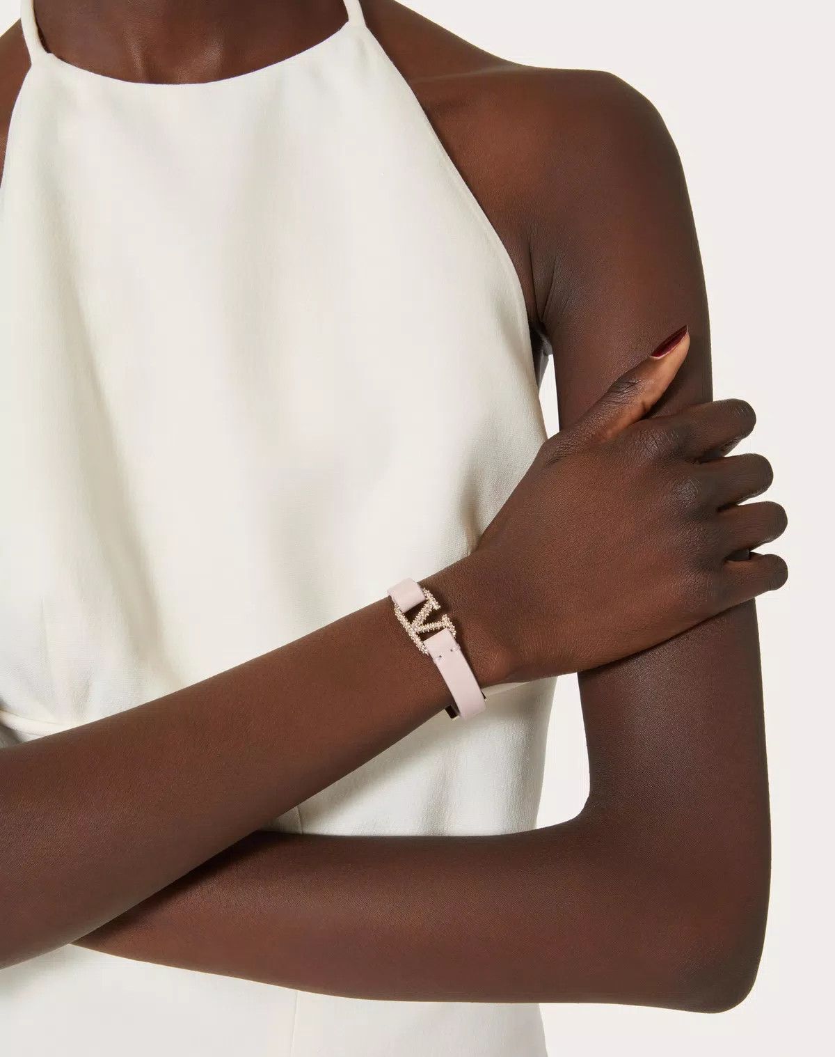 Valentino oc11z0725 Size:OS/ Crystal Bracelets in Light Pink Size ONE SIZE - 5 Thumbnail