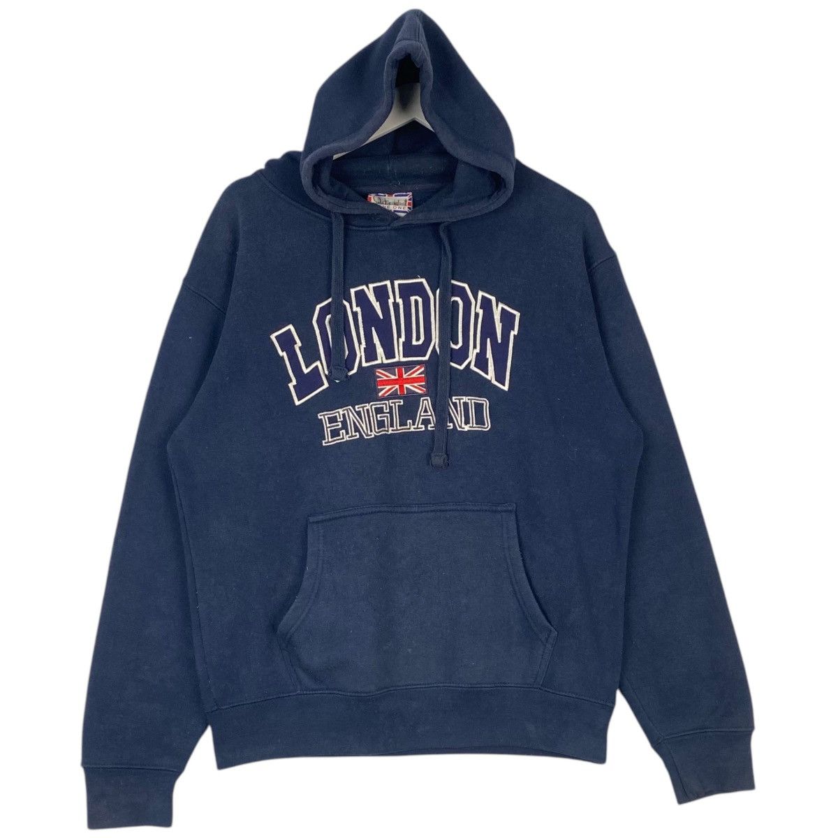Designer × Vintage Vintage Zone One Hoodie Sweater Navy Blue Pullover Size M Size US M / EU 48-50 / 2 - 1 Thumbnail