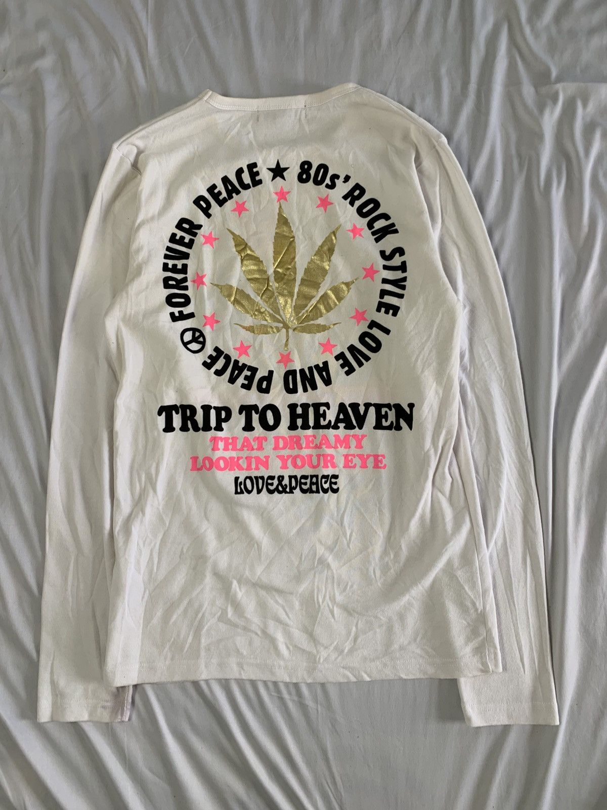 Japanese Brand undefinded longslevee love&peace bacolod Size US L / EU 52-54 / 3 - 6 Thumbnail