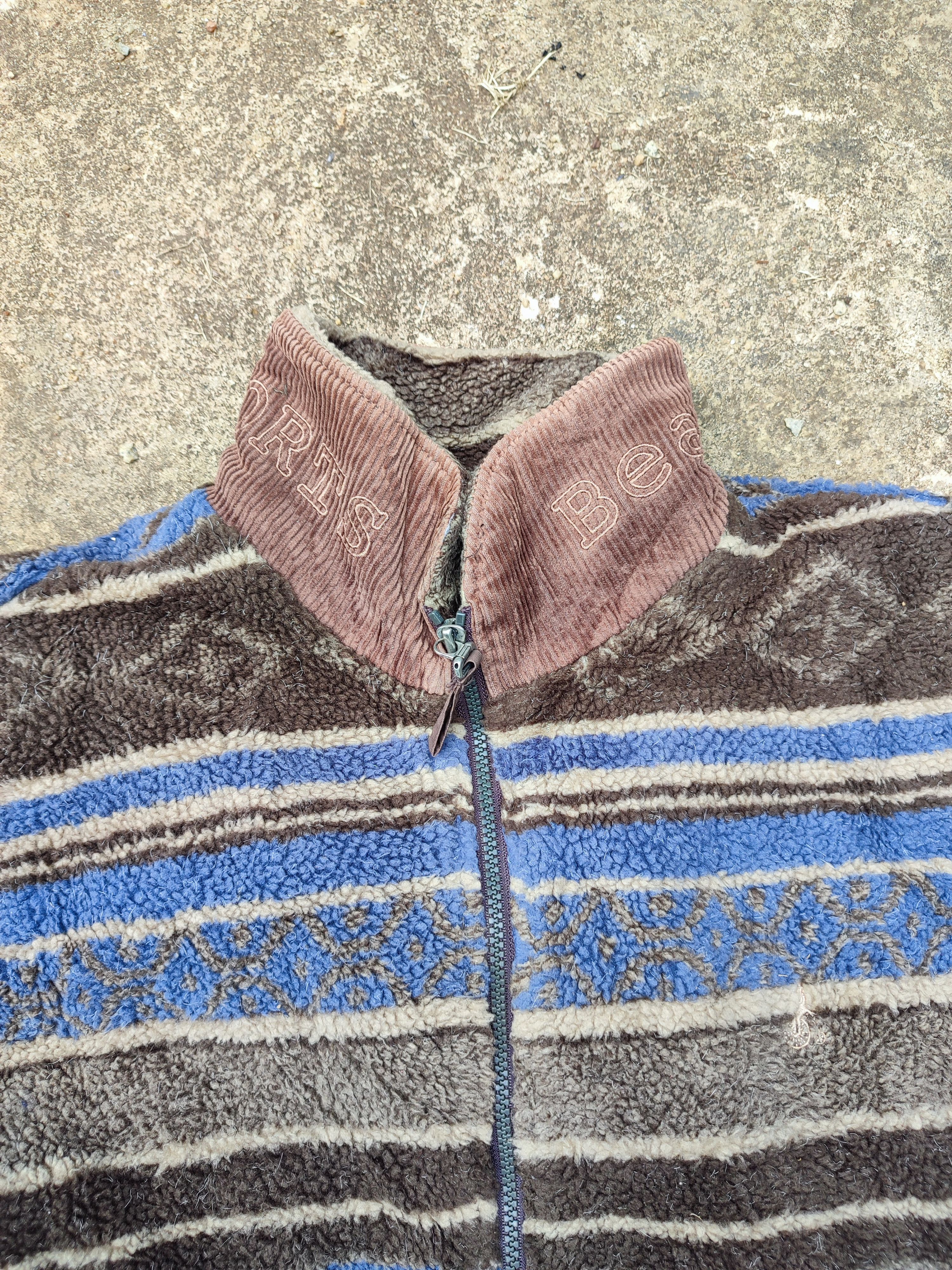 L.L. Bean × Vintage 🔥STEAL🔥 Vintage Striped Fleece Jacket By L.L Bean Size US L / EU 52-54 / 3 - 2 Thumbnail