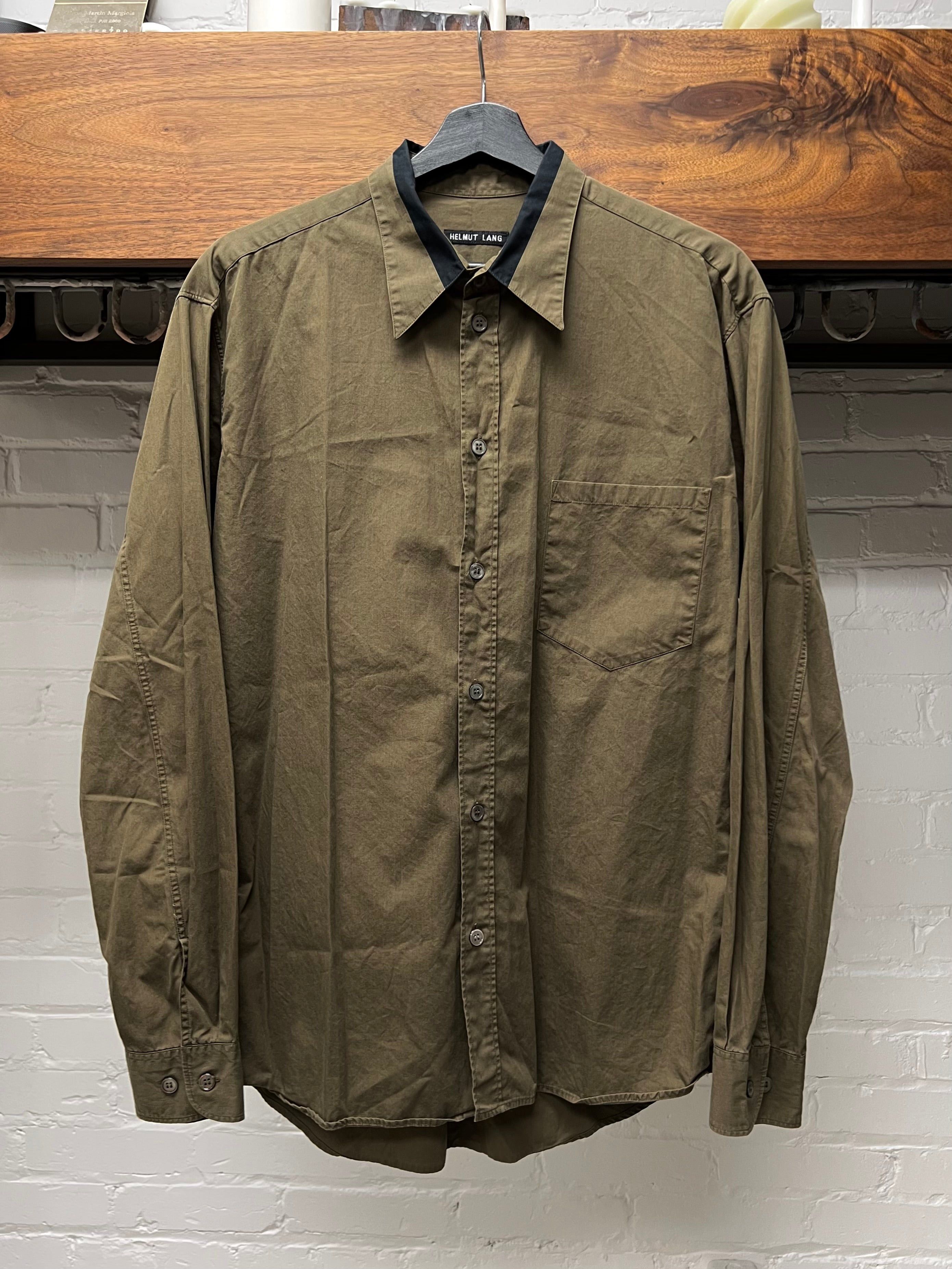 Vintage Helmut Lang ‘Stacked Collar’ Button Down Shirt