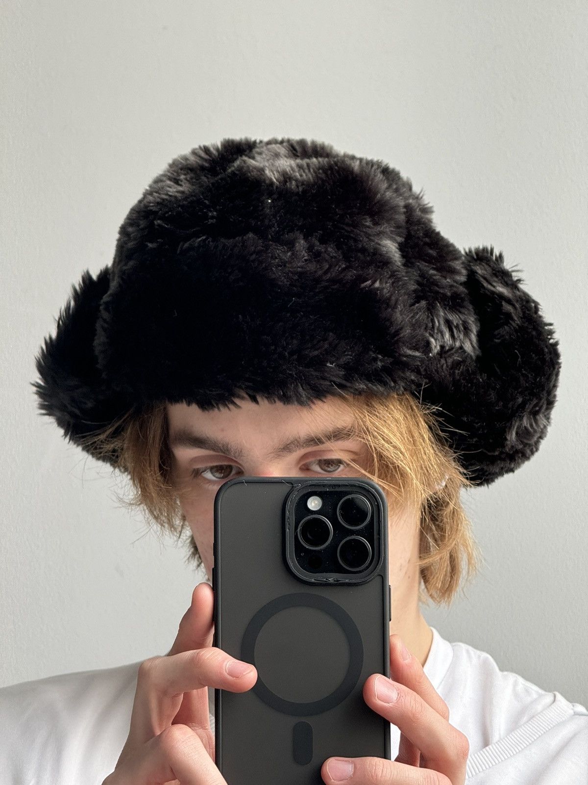 Hysteric Glamour × Japanese Brand Vintage fuzzy mohair japanese ushanka hat avant garde Size ONE SIZE - 17 Thumbnail